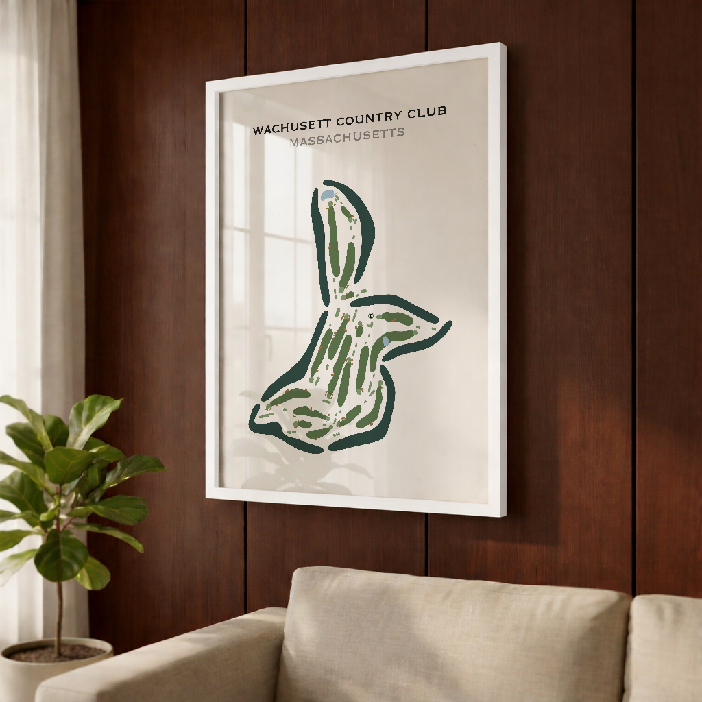 Wachusett Country Club, Massachusetts - Printed Golf Courses
