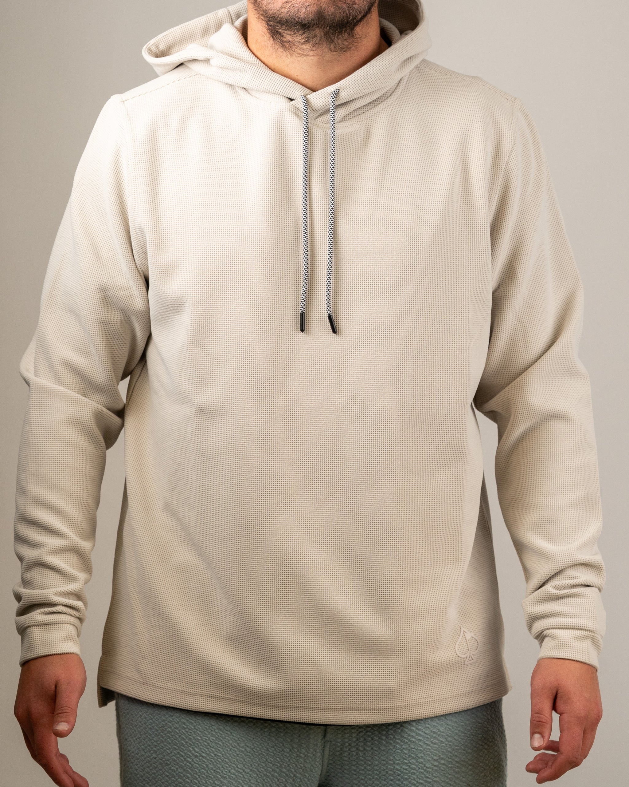 Player Preferred™ Waffle Grid Hoodie - Ivory