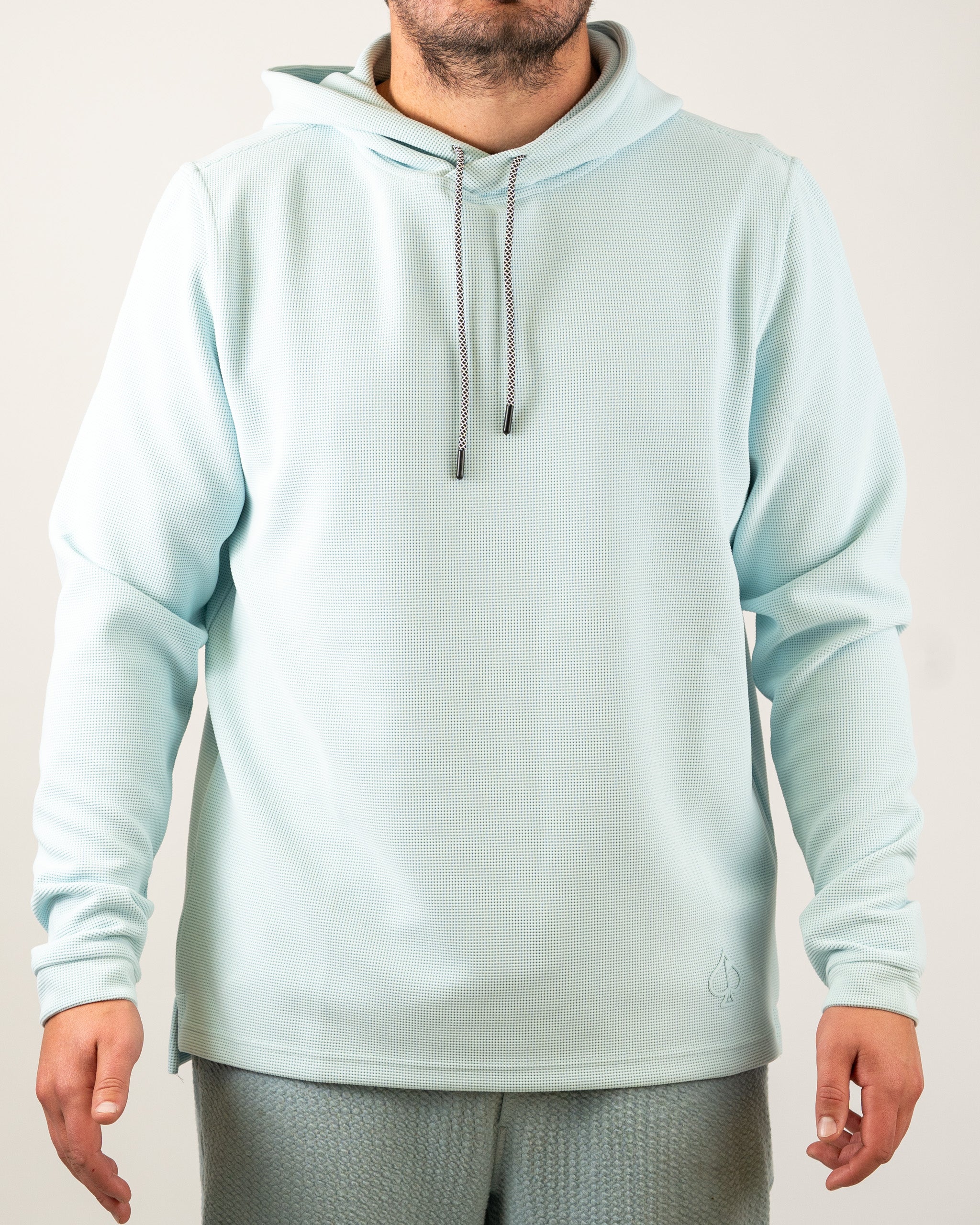 Player Preferred™ Waffle Grid Hoodie - Ice Blue