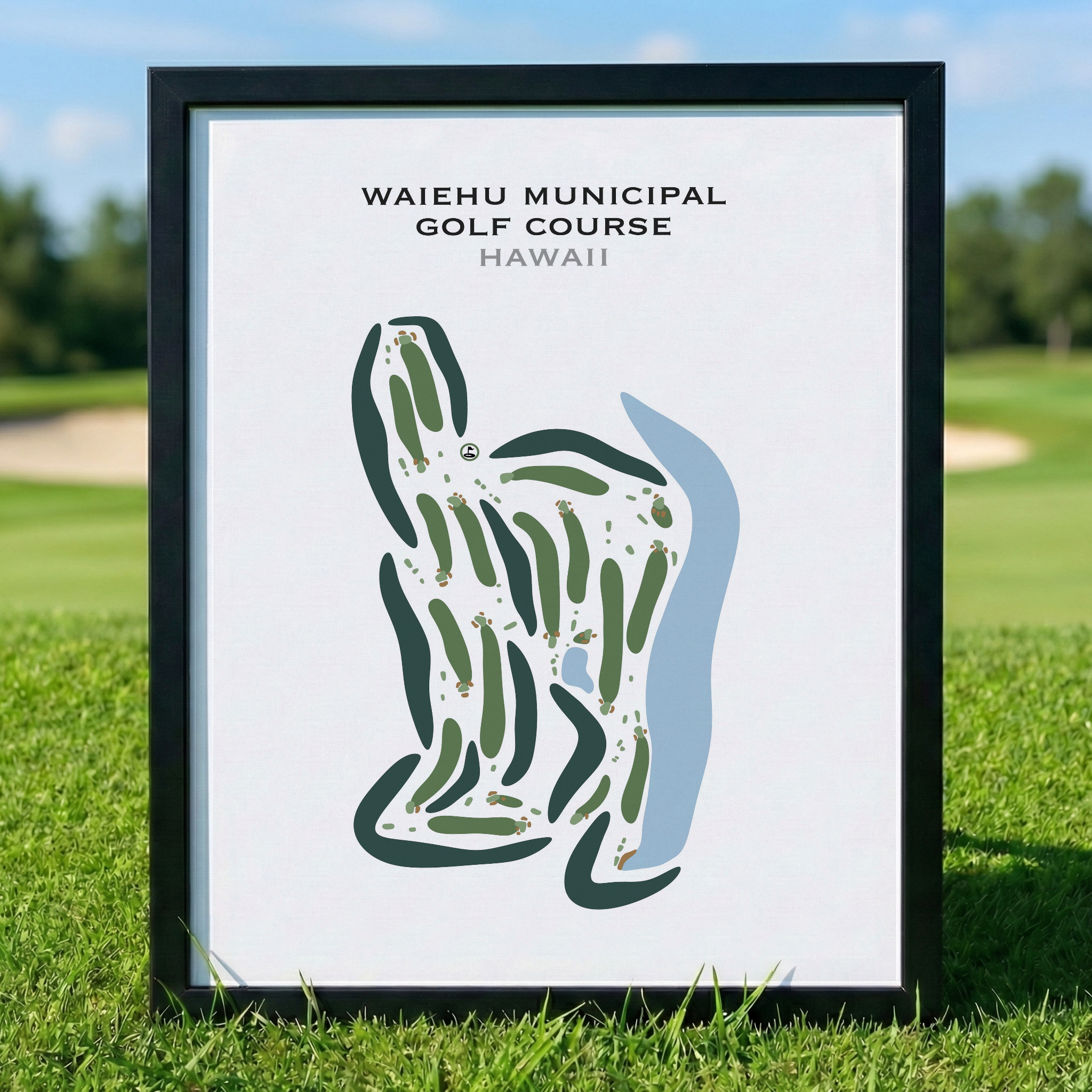 Waiehu Municipal Golf Course, Hawaii - Printed Golf Courses