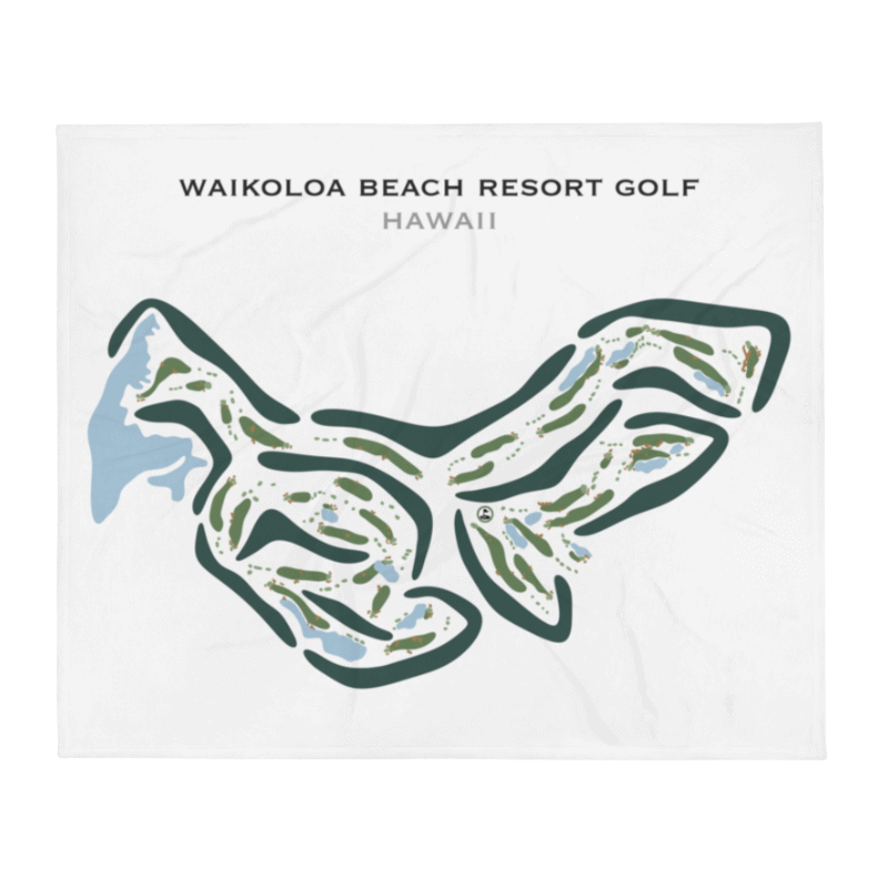 Waikoloa Beach Resort Golf, Hawaii - Printed Golf Courses