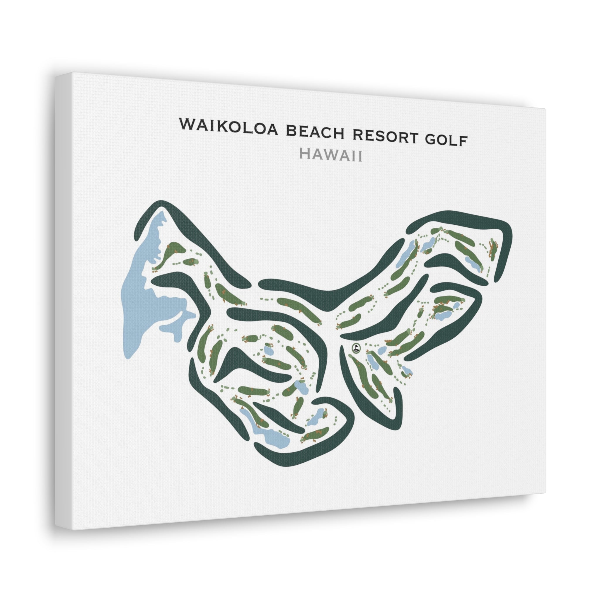 Waikoloa Beach Resort Golf, Hawaii - Printed Golf Courses