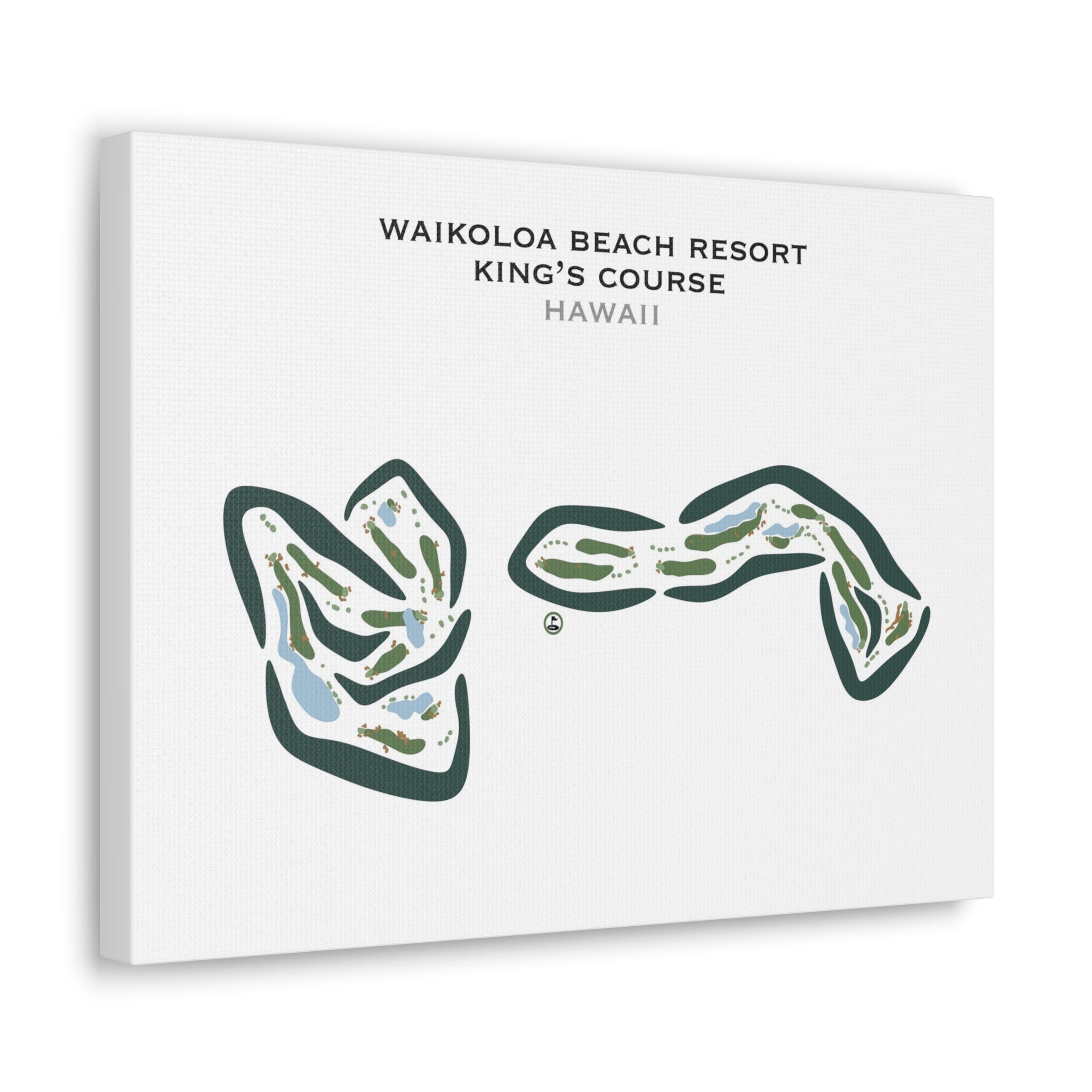 Waikoloa Beach Resort - King's Course, Hawaii - Printed Golf Courses