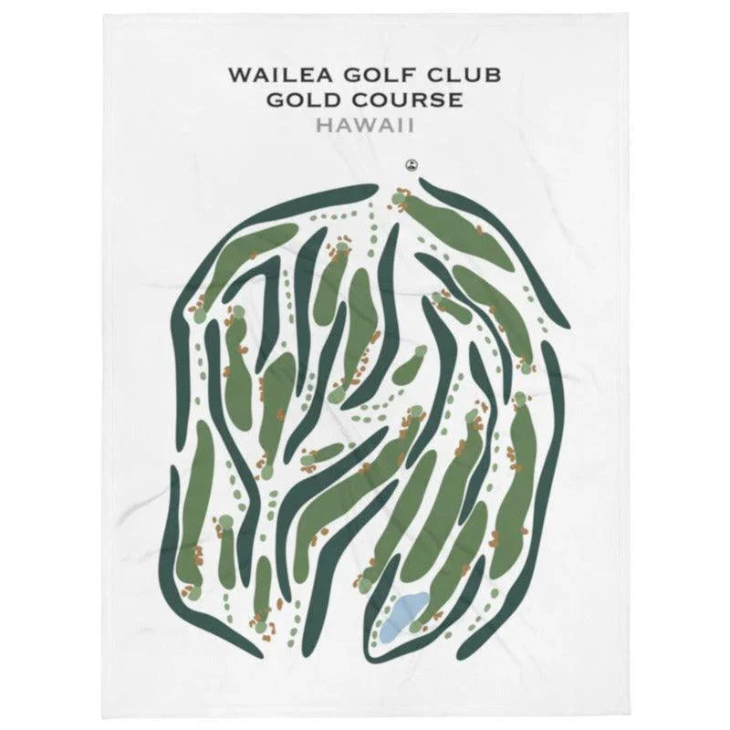 Wailea Golf Club Gold Course, Hawaii - Printed Golf Courses