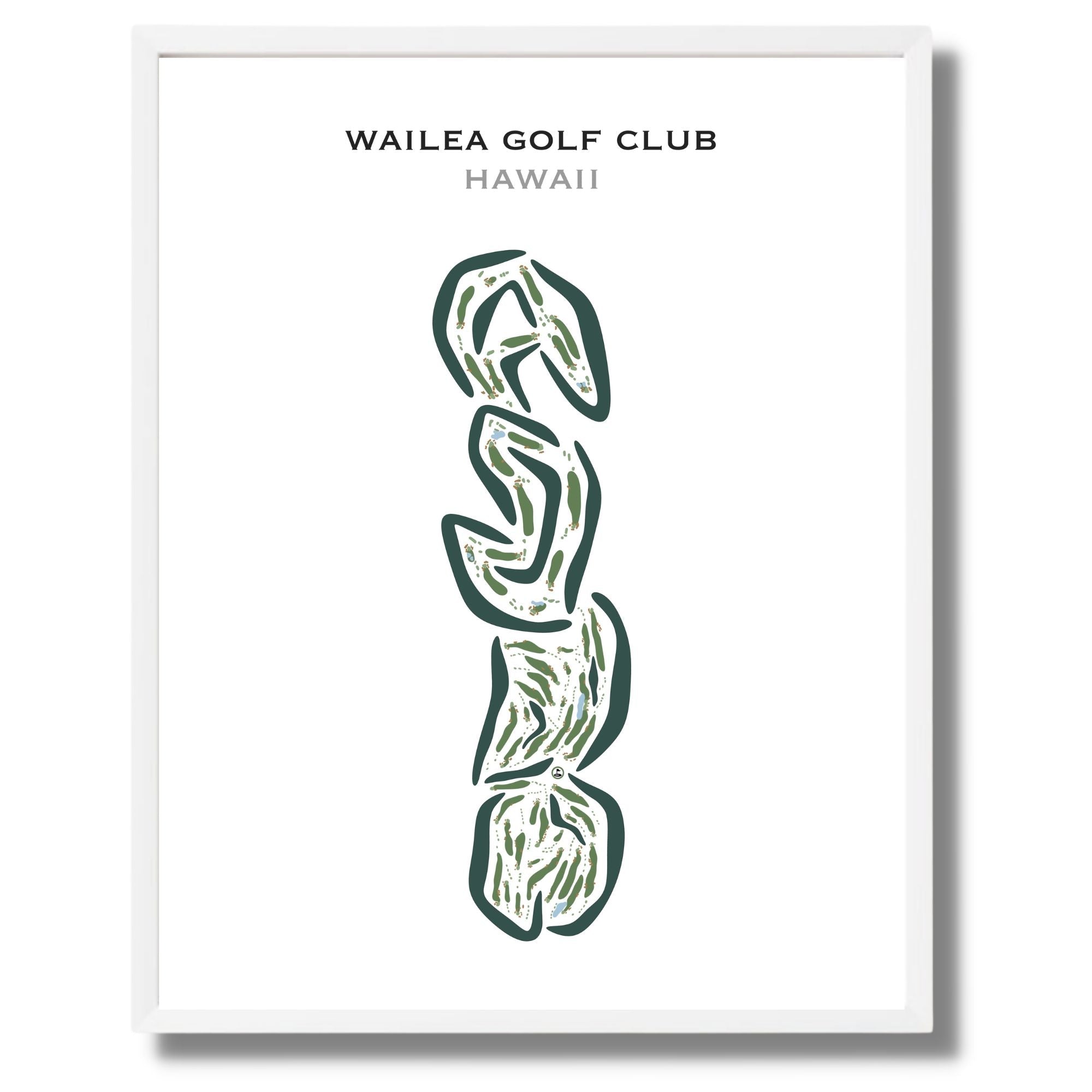 Wailea Golf Club, Hawaii - Printed Golf Courses