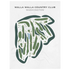 Walla Walla Country Club, Washington - Printed Golf Courses