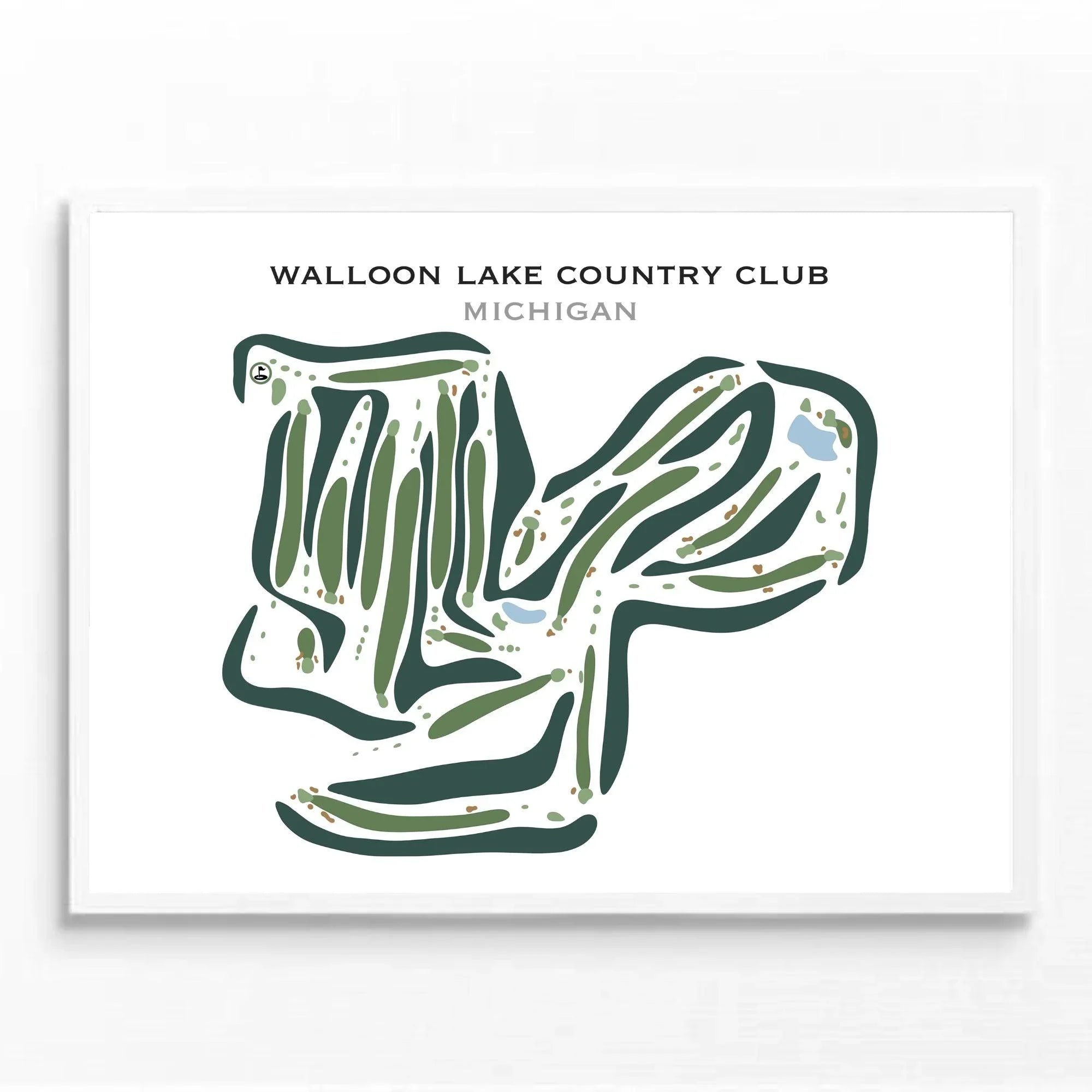 Walloon Lake Country Club, Michigan - Printed Golf Courses