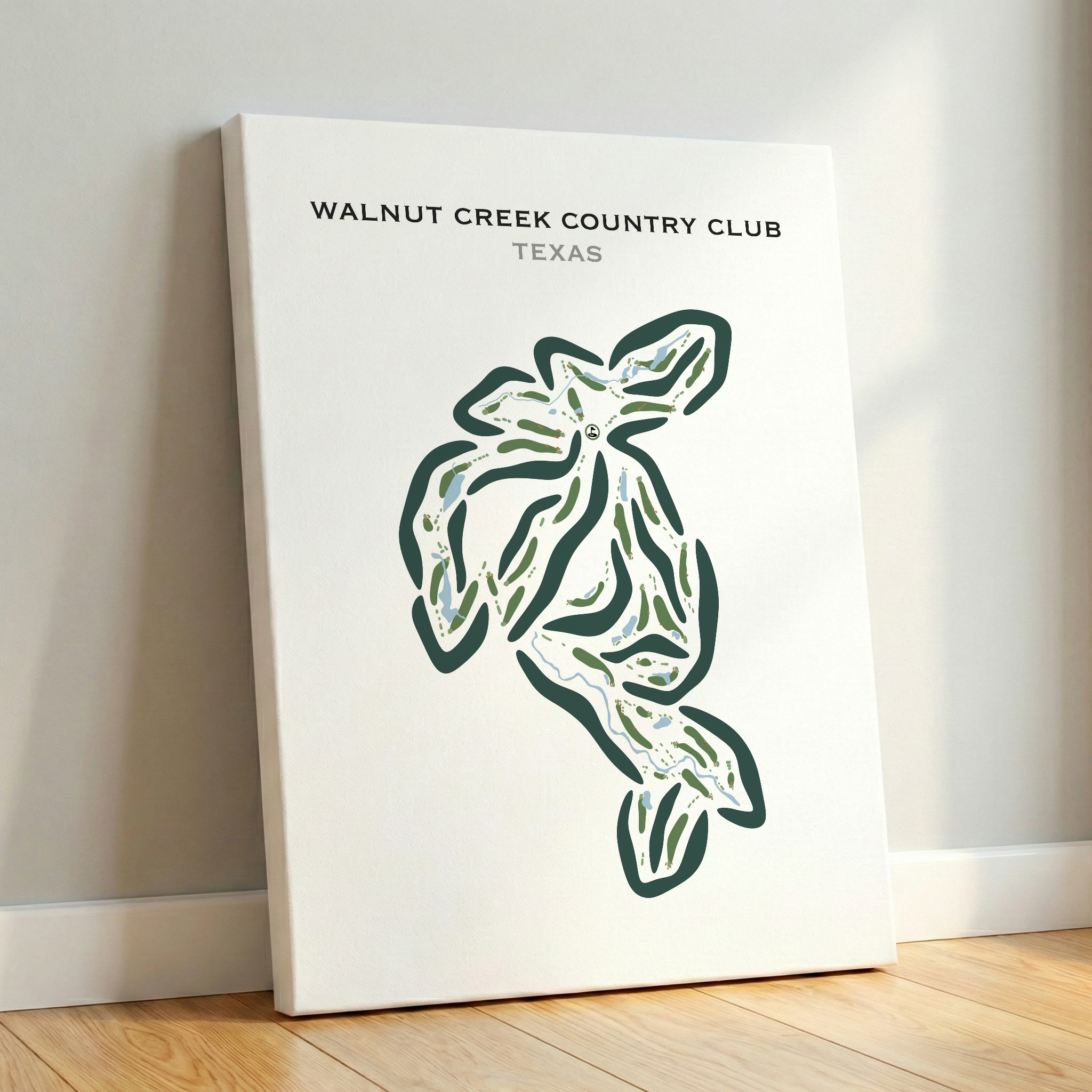 Walnut Creek Country Club, Texas - Printed Golf Courses