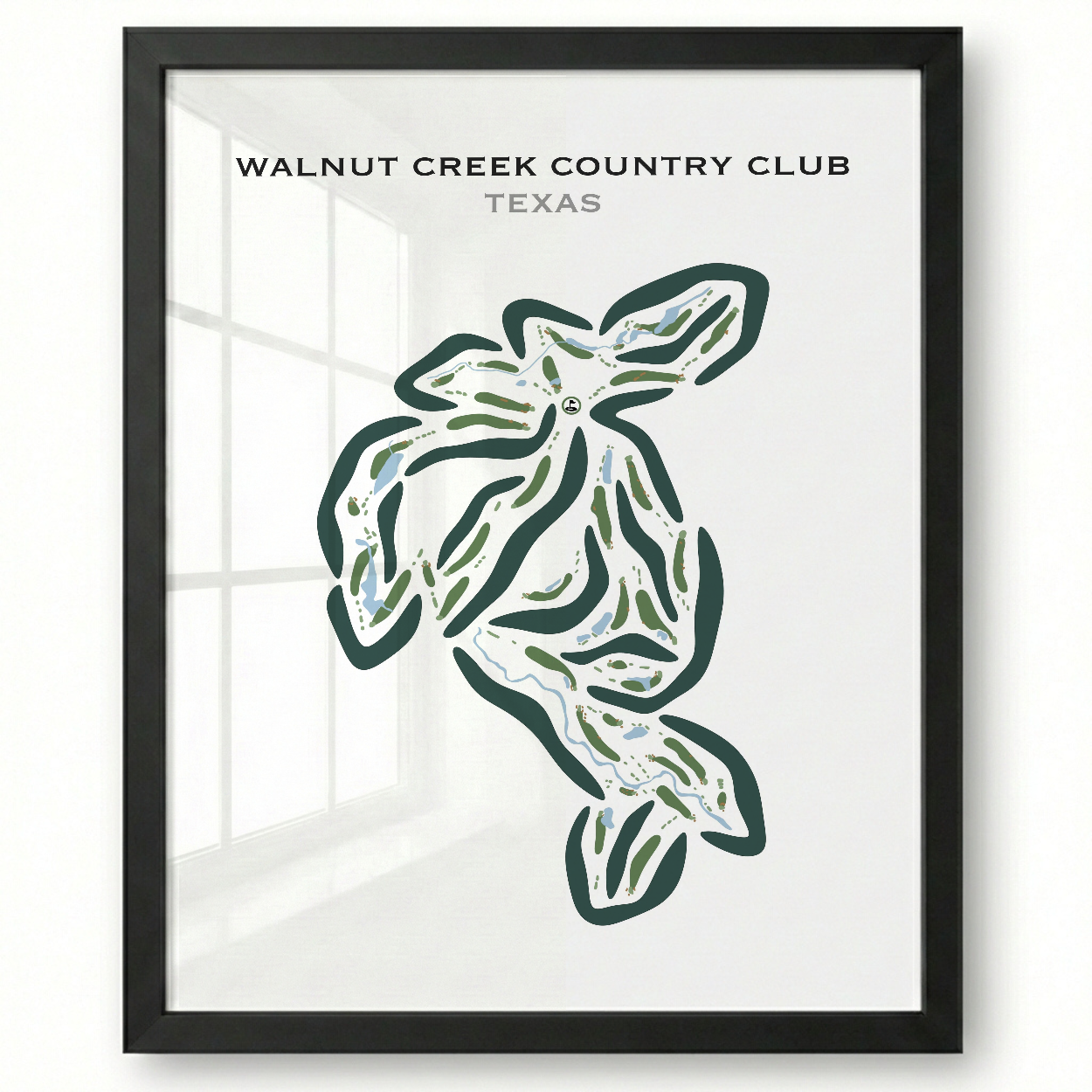 Walnut Creek Country Club, Texas - Printed Golf Courses