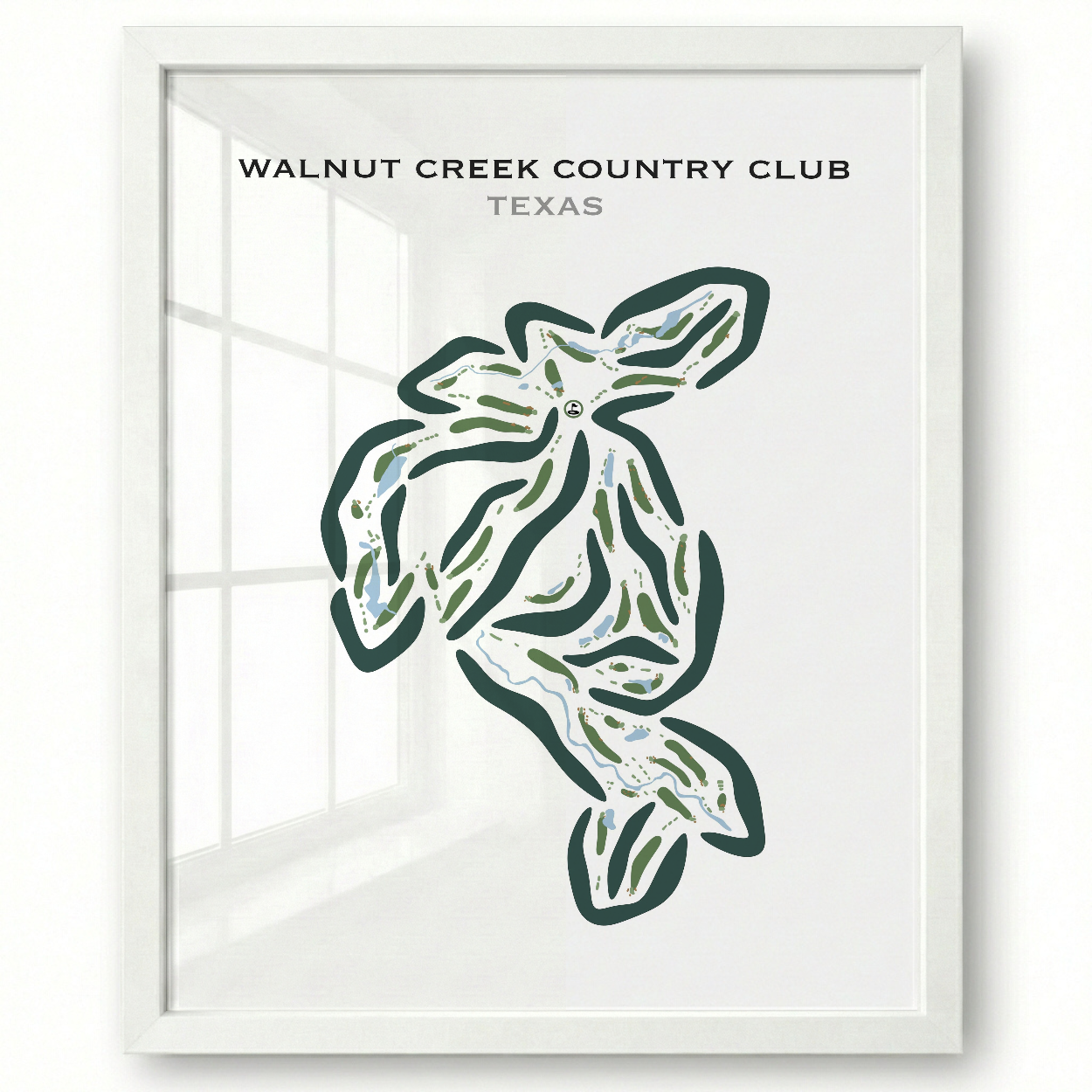 Walnut Creek Country Club, Texas - Printed Golf Courses