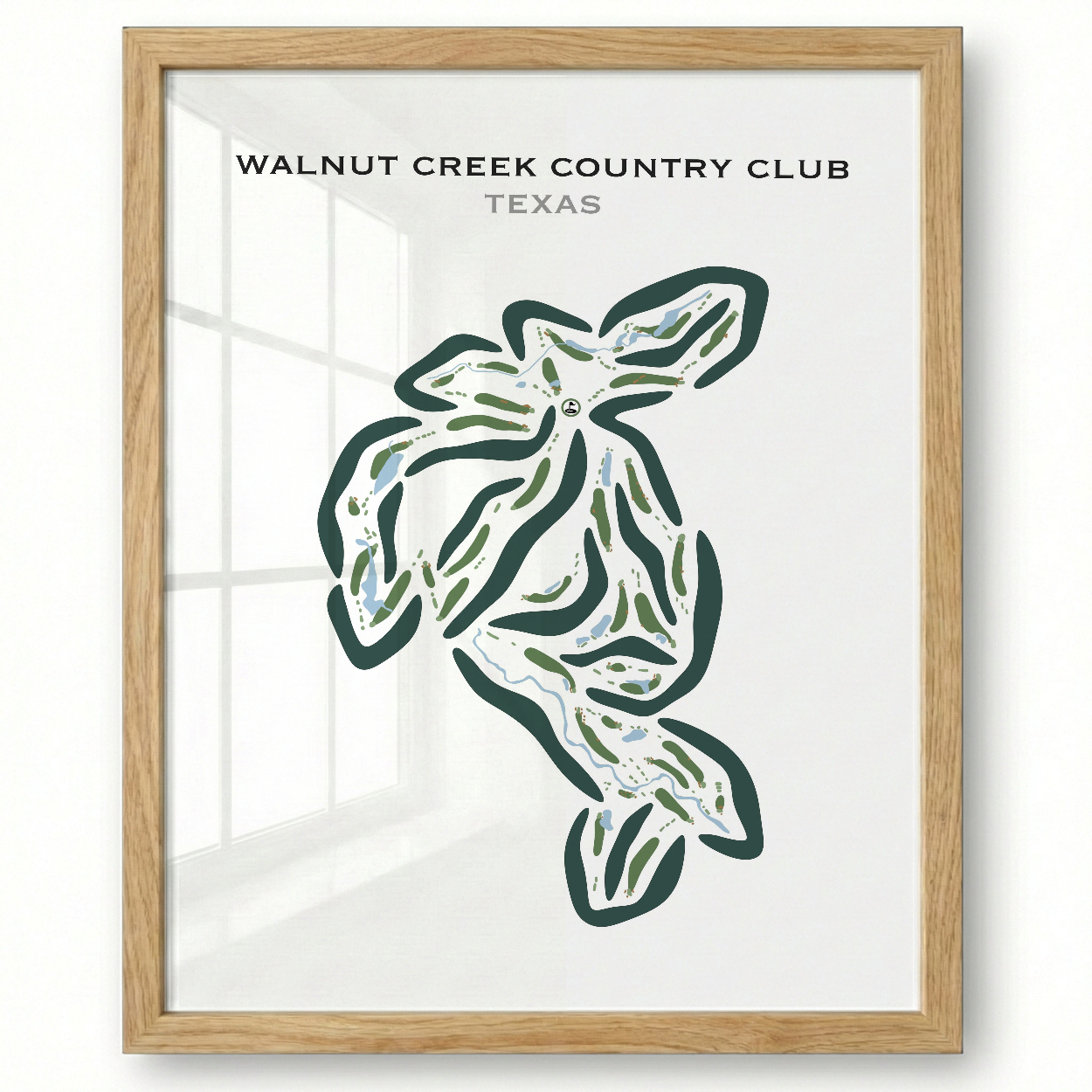 Walnut Creek Country Club, Texas - Printed Golf Courses