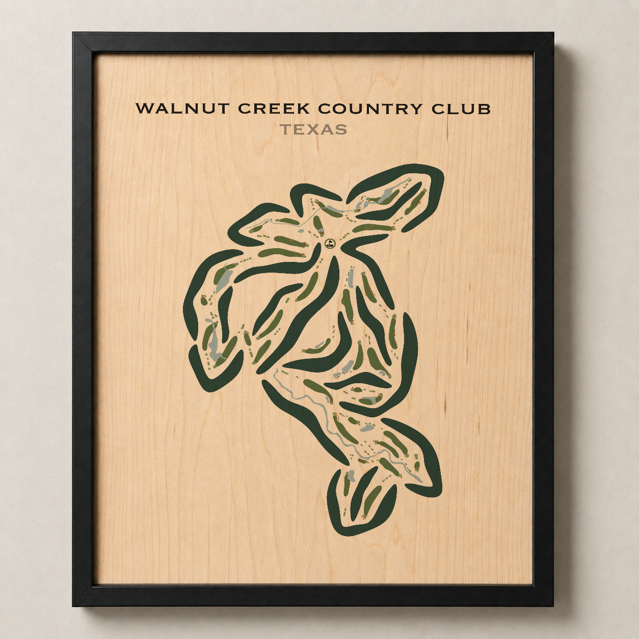 Walnut Creek Country Club, Texas - Printed Golf Courses