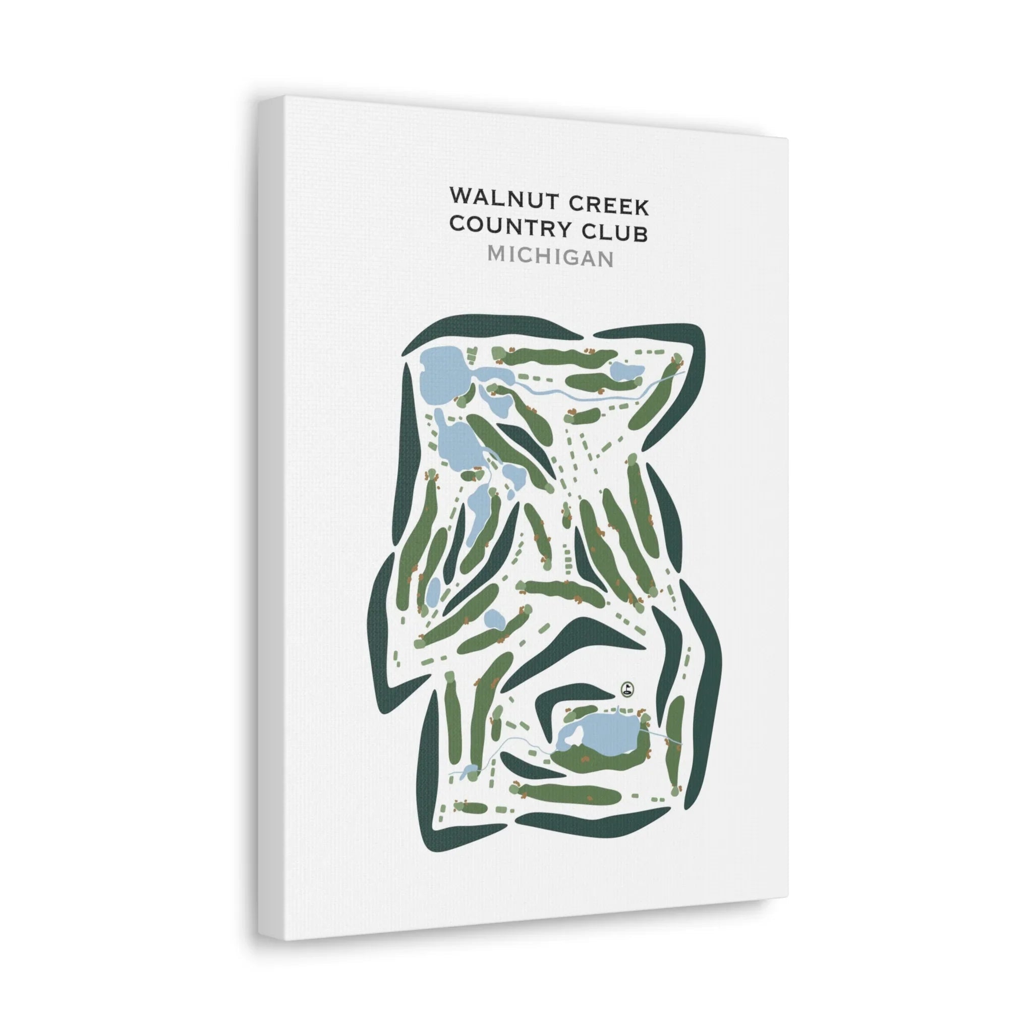 Walnut Creek Country Club, Michigan - Printed Golf Courses