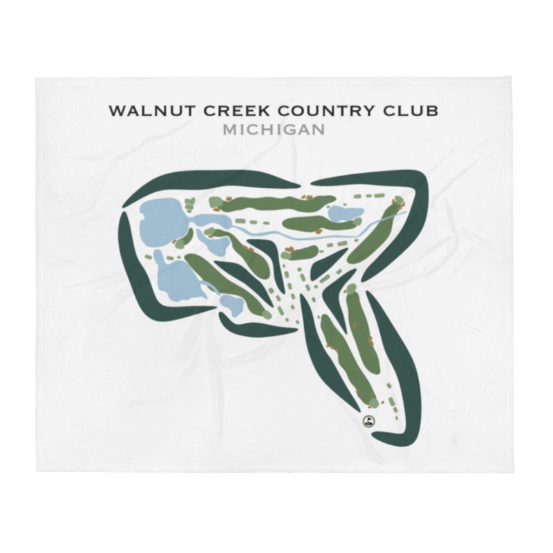 Walnut Creek Country Club, North Course, Michigan - Printed Golf Courses