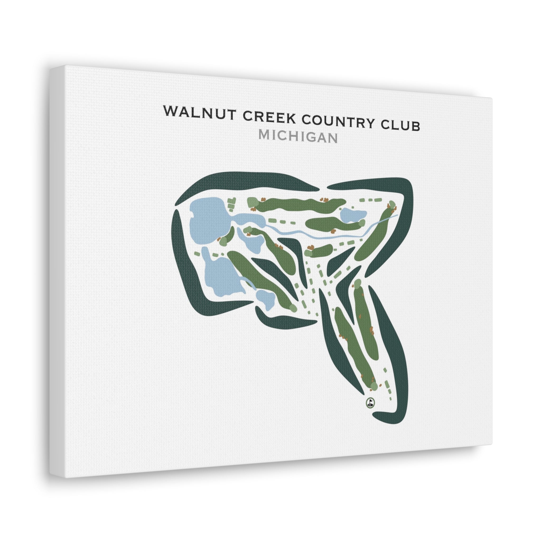 Walnut Creek Country Club, North Course, Michigan - Printed Golf Courses
