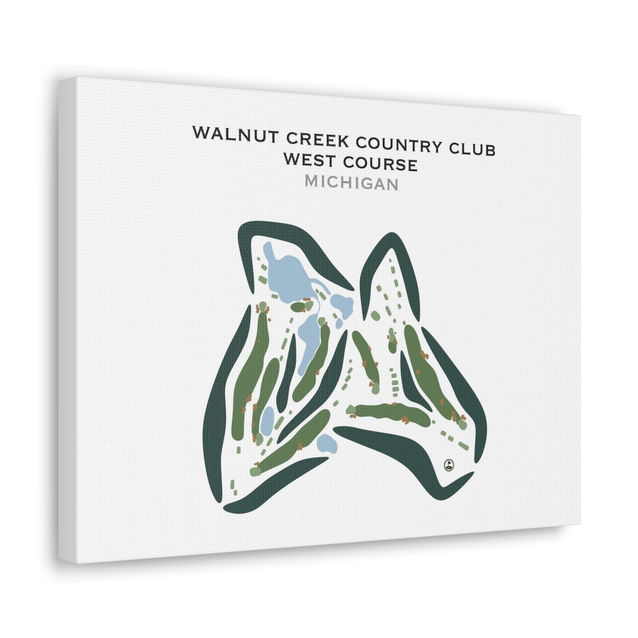 Walnut Creek Country Club, West Course, Michigan - Printed Golf Courses