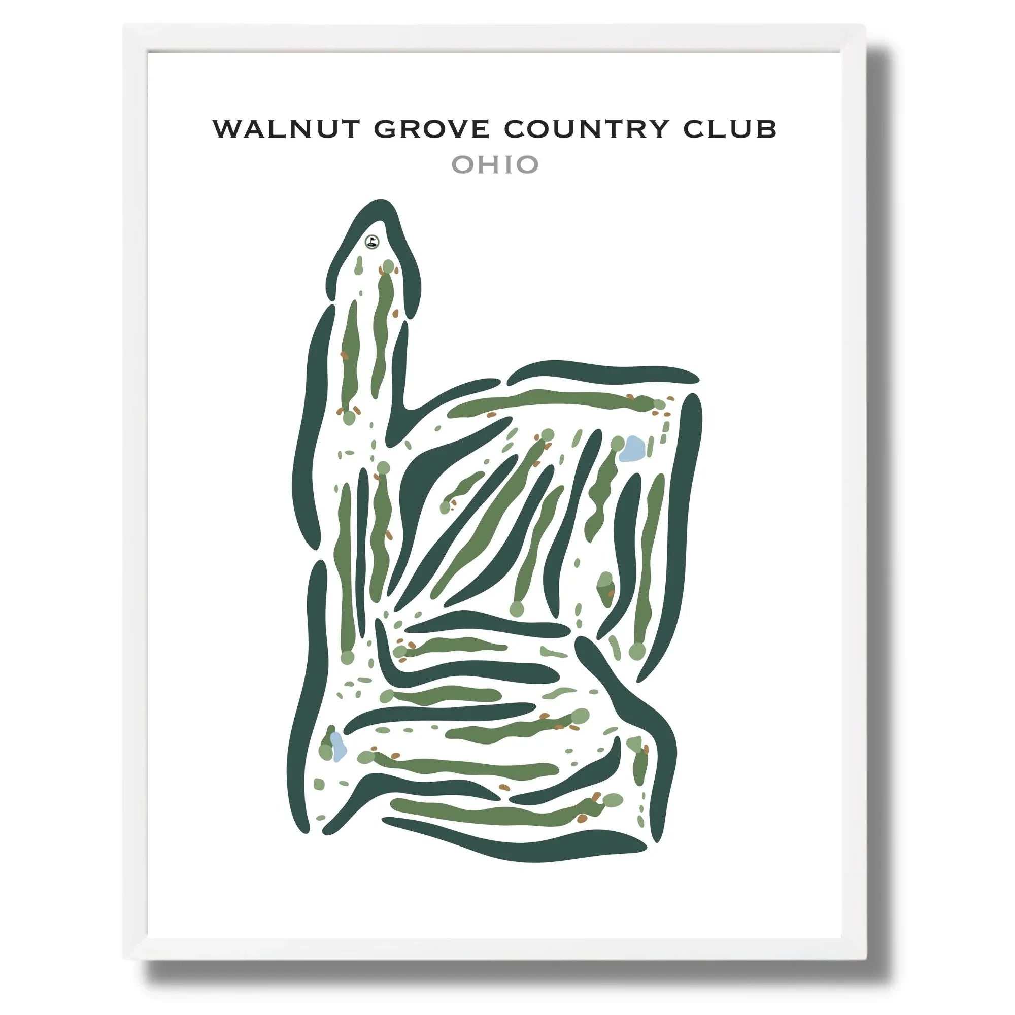 Walnut Grove Country Club, Ohio - Printed Golf Courses