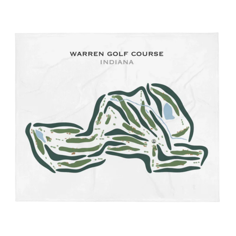Warren Golf Course, Indiana - Printed Golf Courses