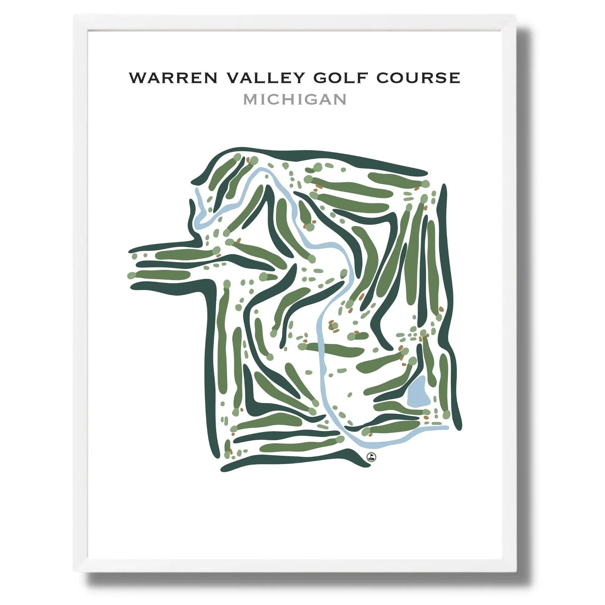 Warren Valley Golf Course, Michigan - Printed Golf Courses