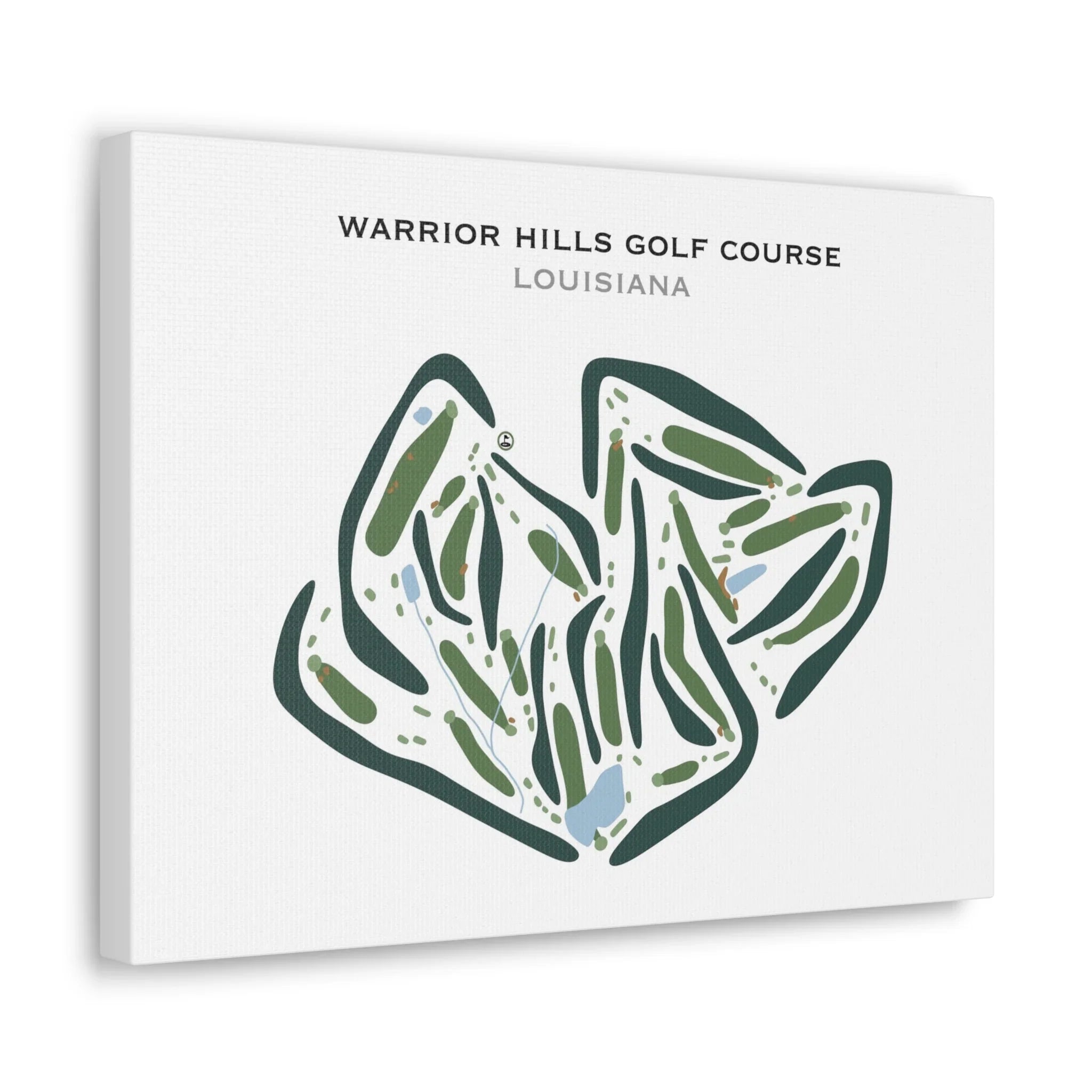 Warrior Hills Golf Course, Louisiana - Printed Golf Courses