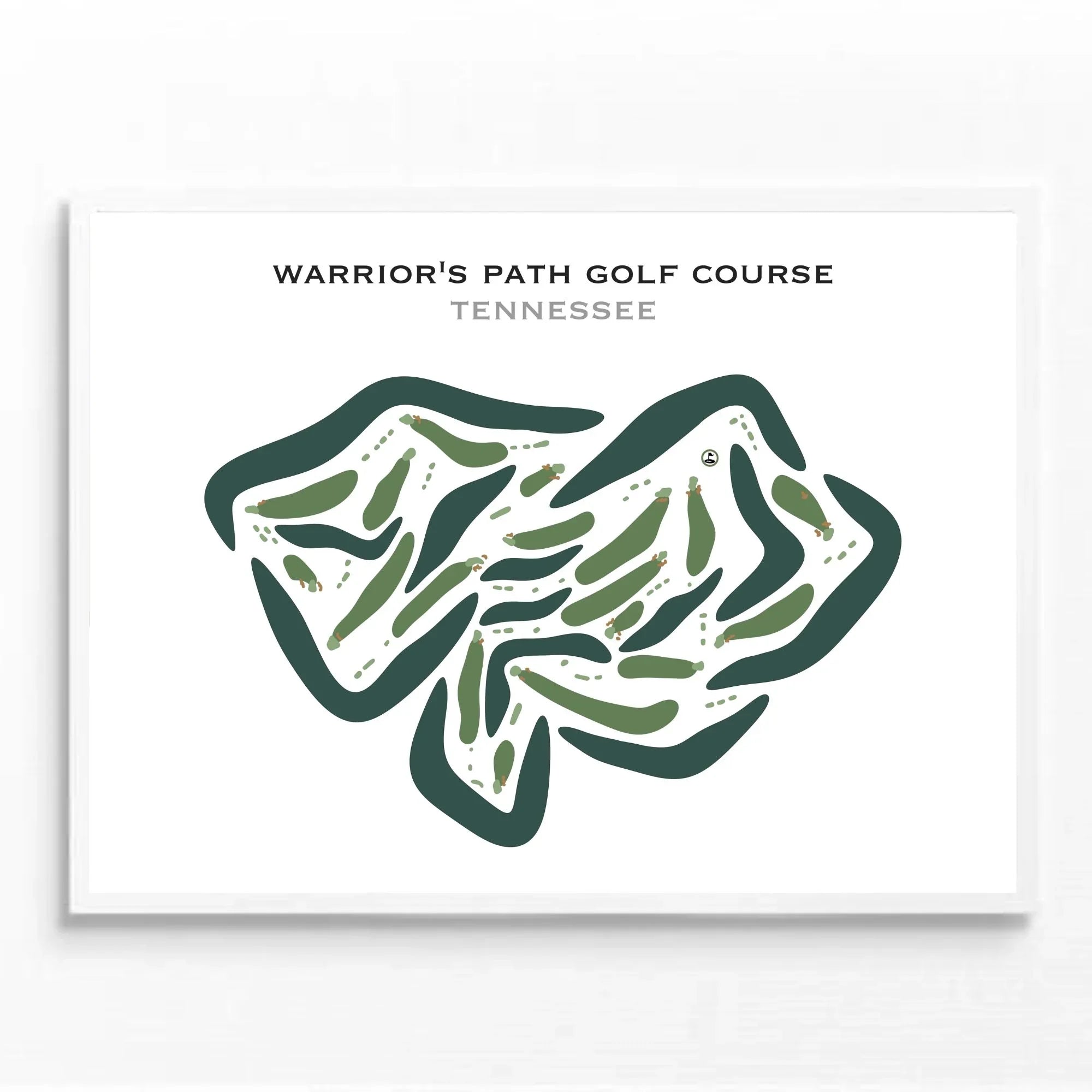Warriors' Path Golf Course, Tennessee - Printed Golf Courses