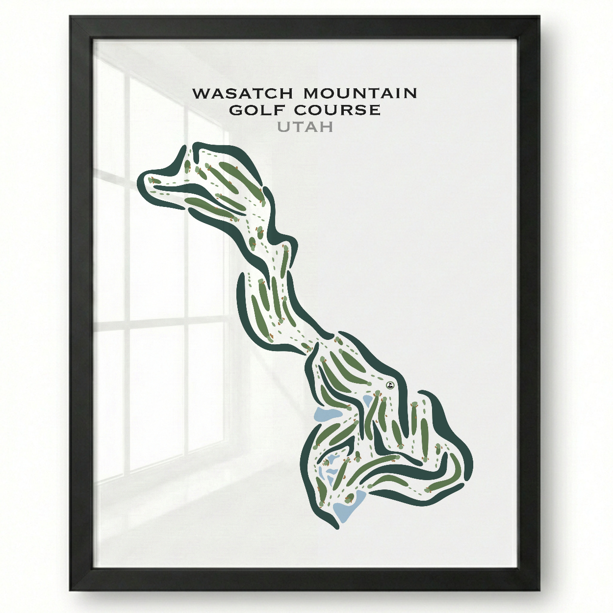 Wasatch Mountain Golf Course, Midway Utah - Printed Golf Courses