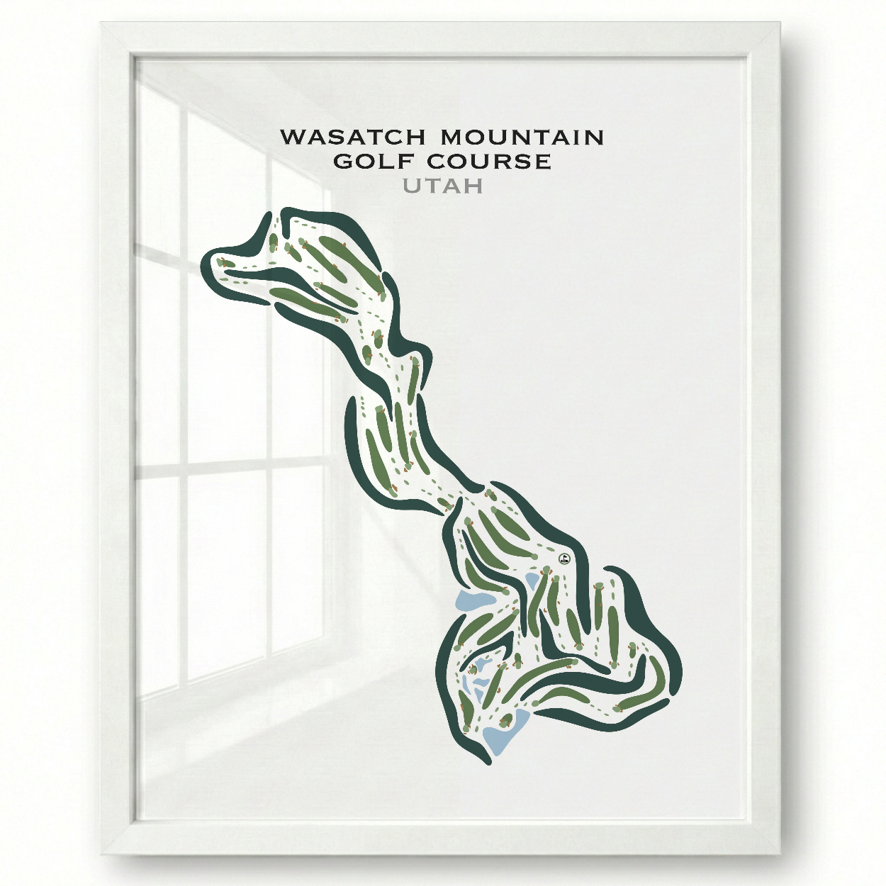 Wasatch Mountain Golf Course, Midway Utah - Printed Golf Courses