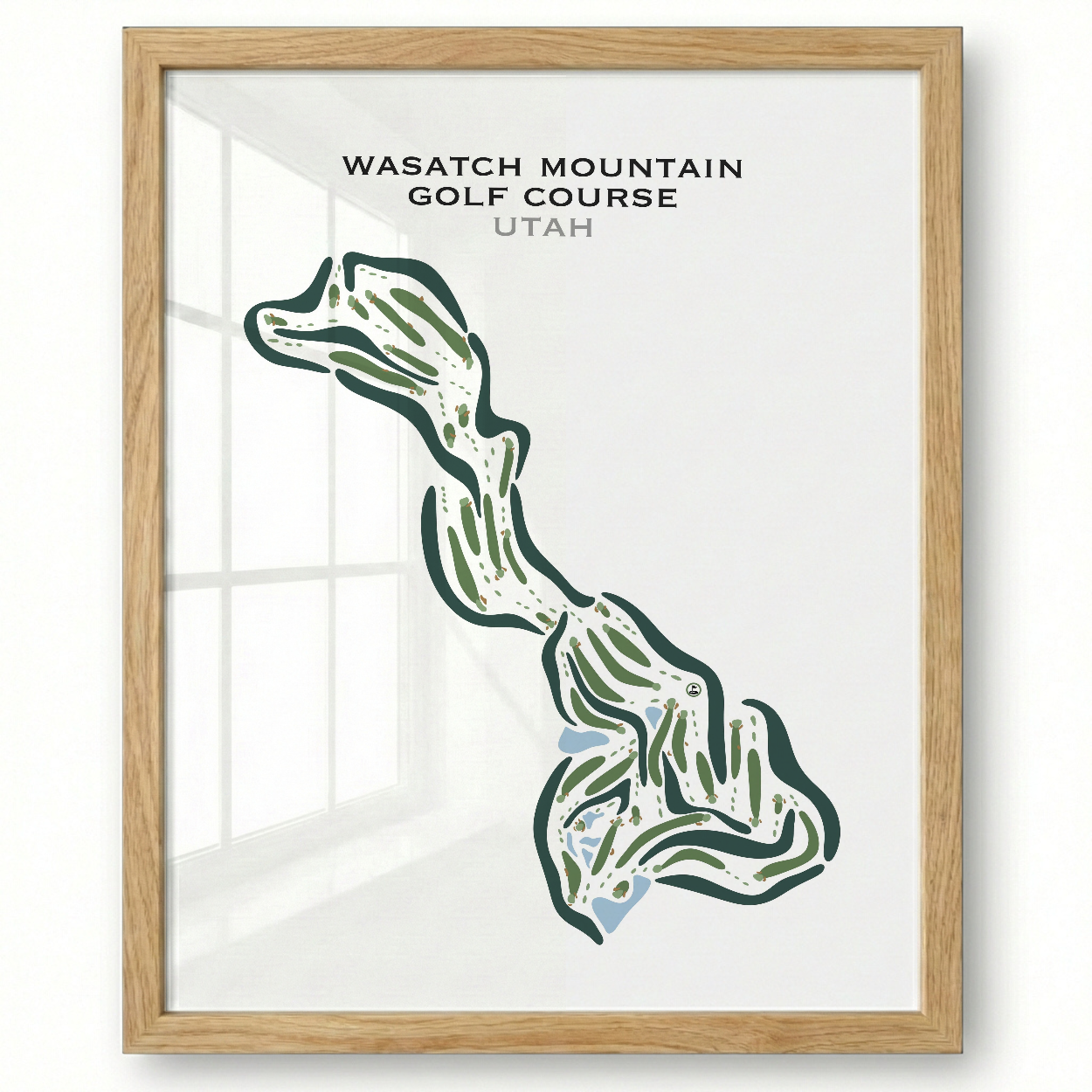 Wasatch Mountain Golf Course, Midway Utah - Printed Golf Courses