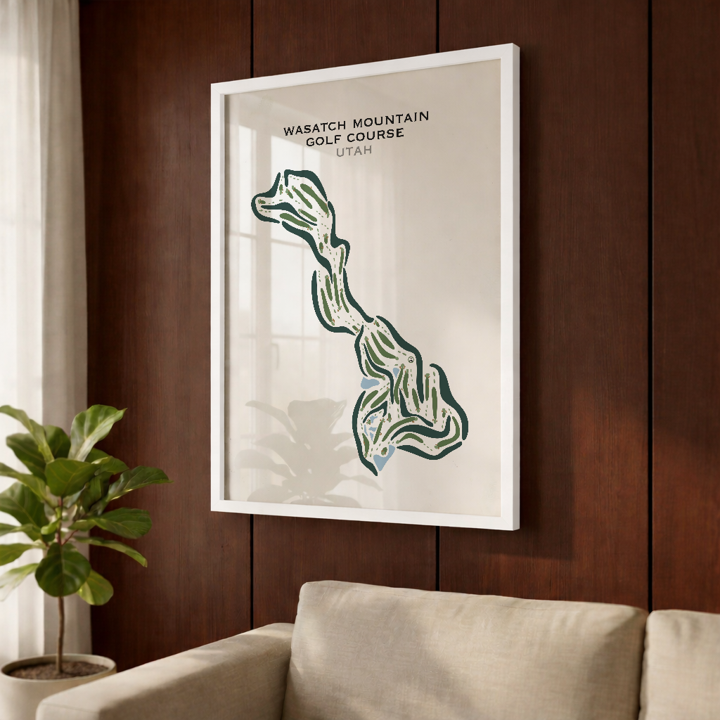 Wasatch Mountain Golf Course, Midway Utah - Printed Golf Courses