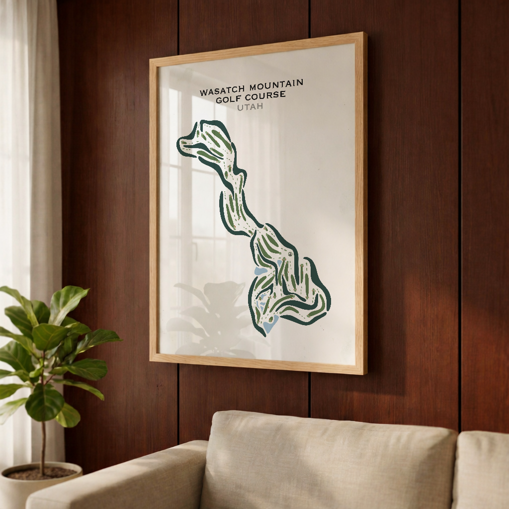 Wasatch Mountain Golf Course, Midway Utah - Printed Golf Courses
