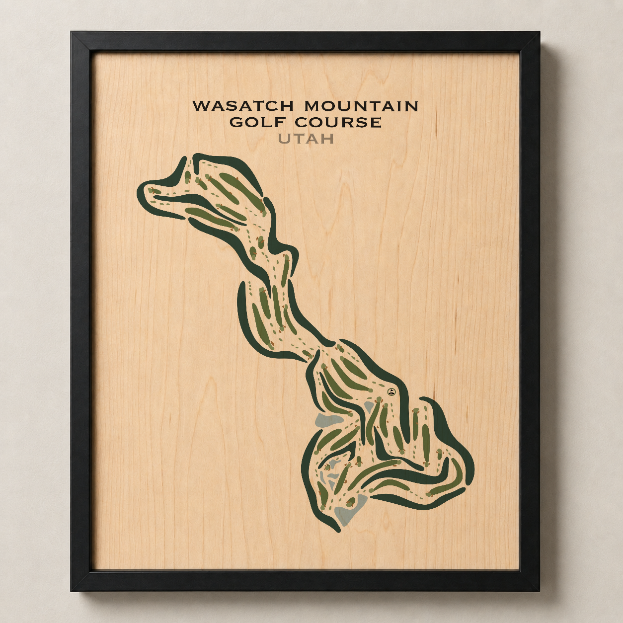 Wasatch Mountain Golf Course, Midway Utah - Printed Golf Courses