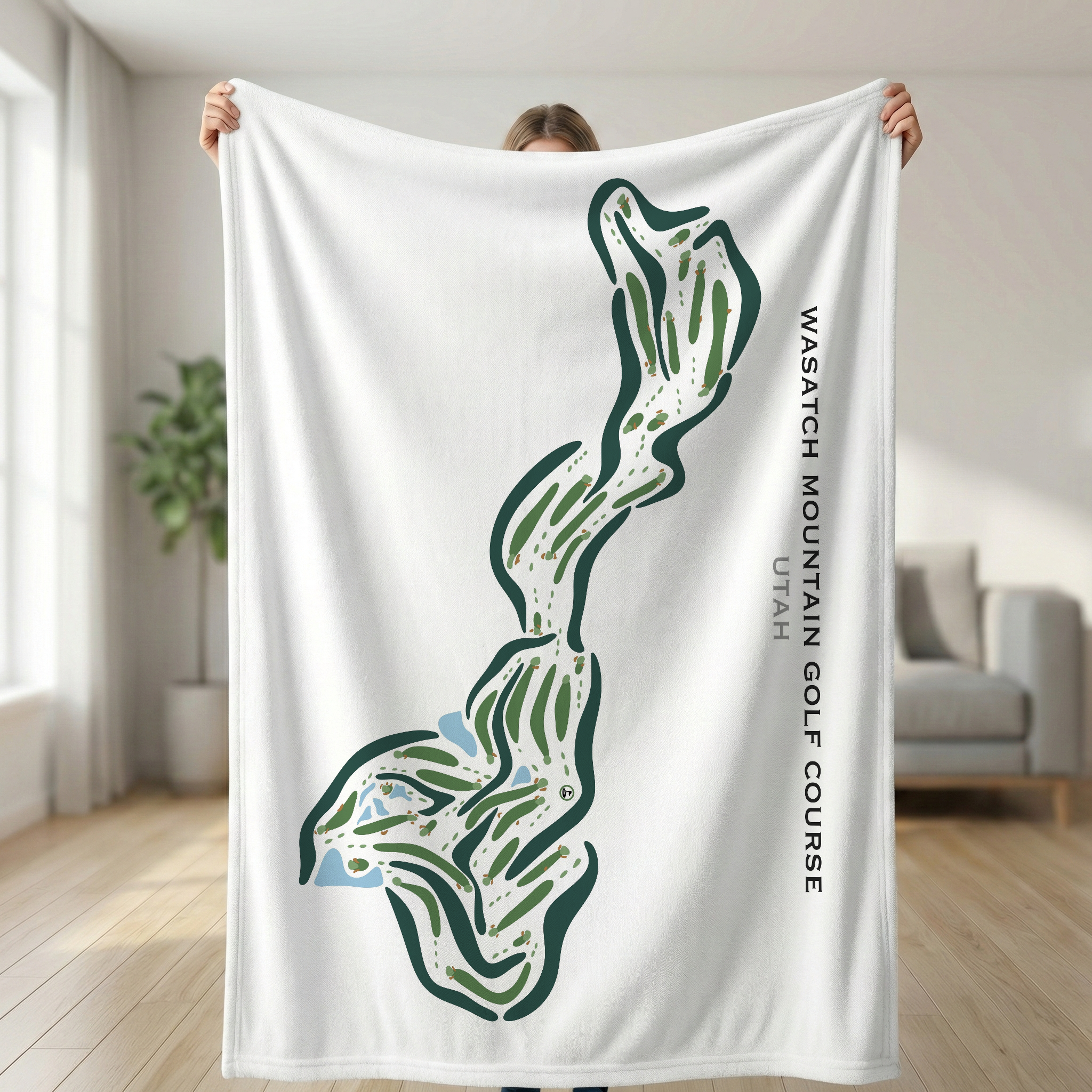 Wasatch Mountain Golf Course, Midway Utah, Horizontal - Printed Golf Courses
