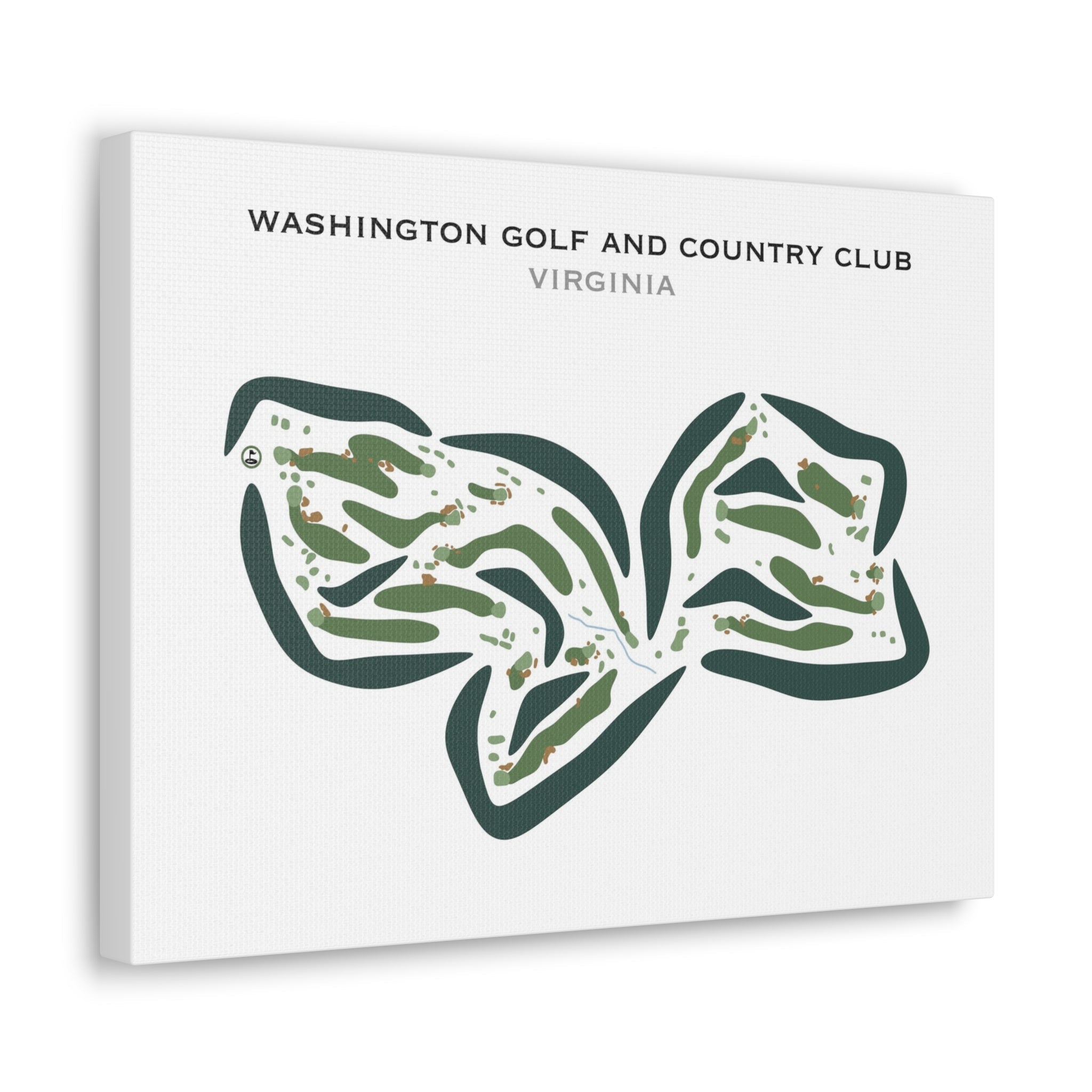 Washington Golf & Country Club, Virginia - Printed Golf Courses