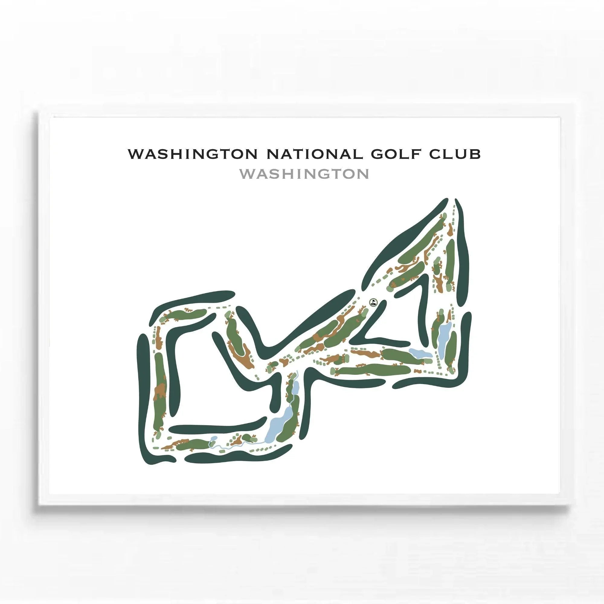 Washington National Golf Club, Washington - Printed Golf Course
