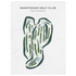 Washtenaw Golf Club, Michigan - Printed Golf Courses