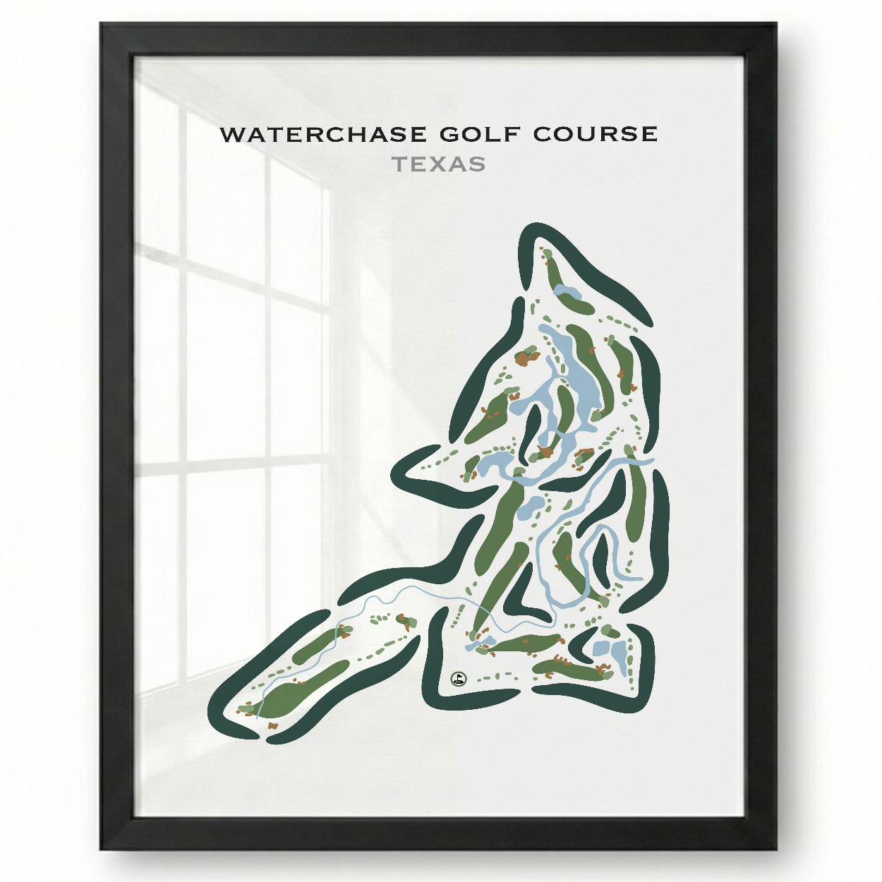 Waterchase Golf Club, Texas - Printed Golf Course