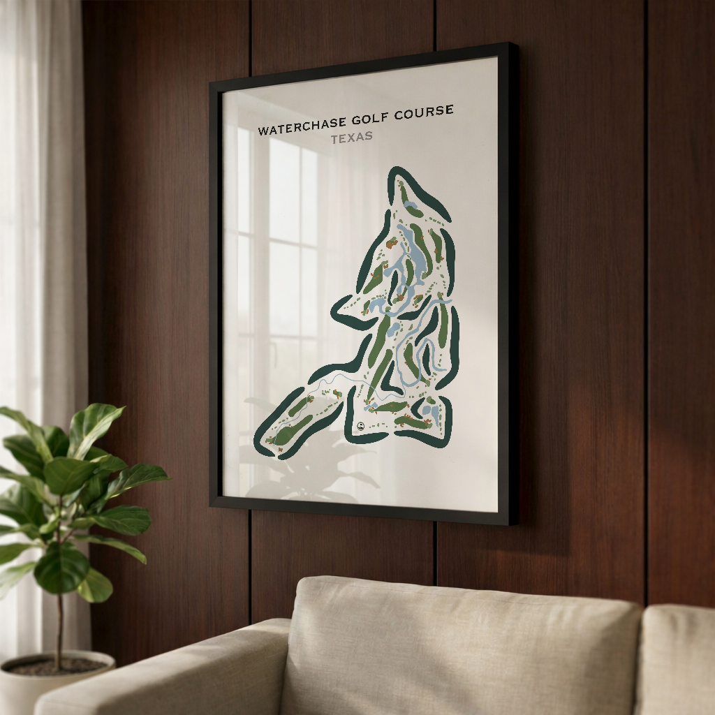 Waterchase Golf Club, Texas - Printed Golf Course