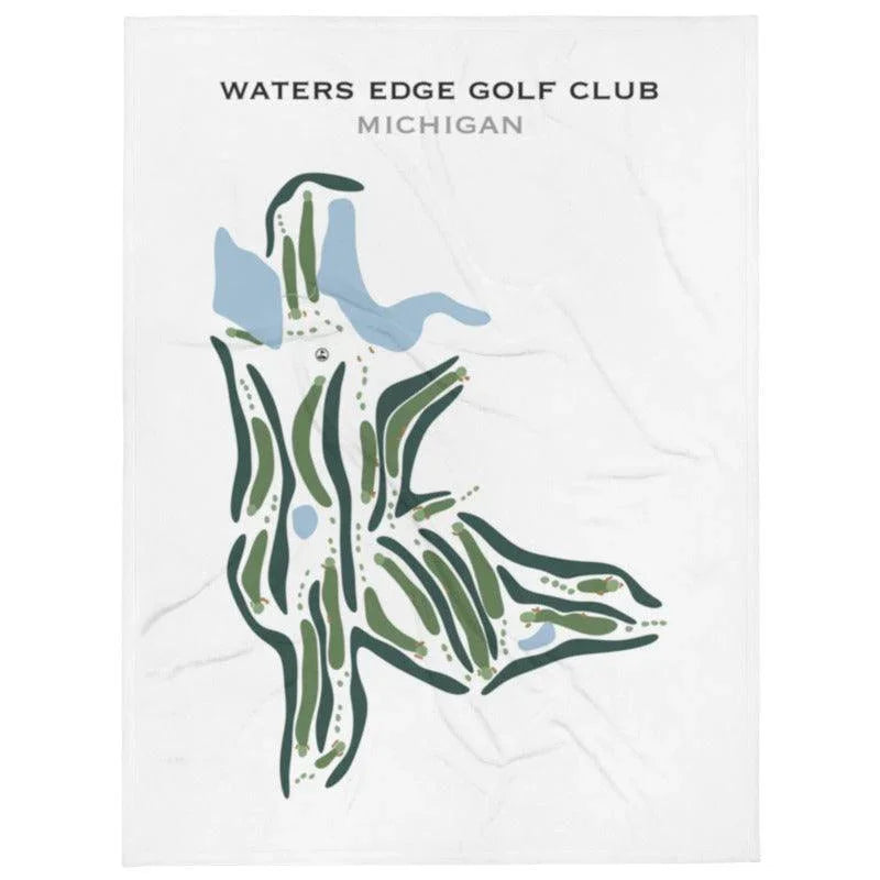 Waters Edge Golf Club, Michigan - Printed Golf Courses