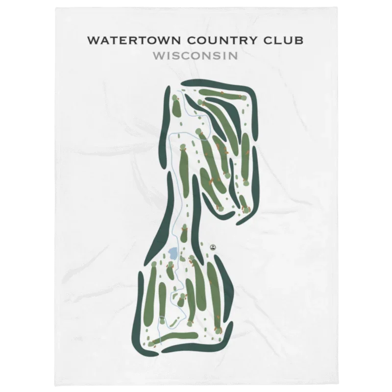 Watertown Country Club, Wisconsin - Printed Golf Course