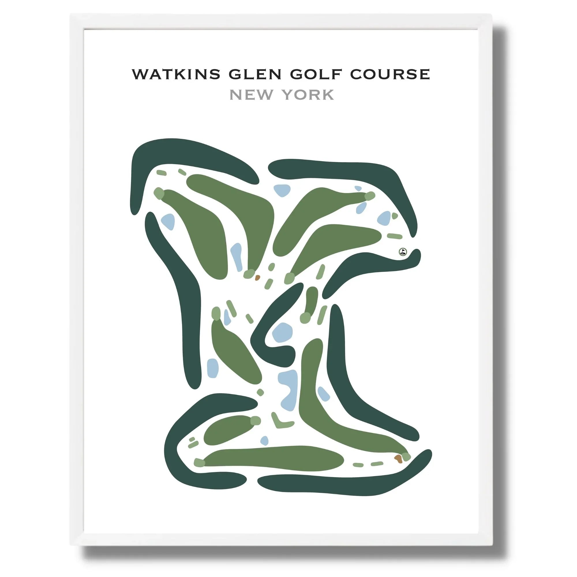 Watkins Glen Golf Course, New York - Printed Golf Courses