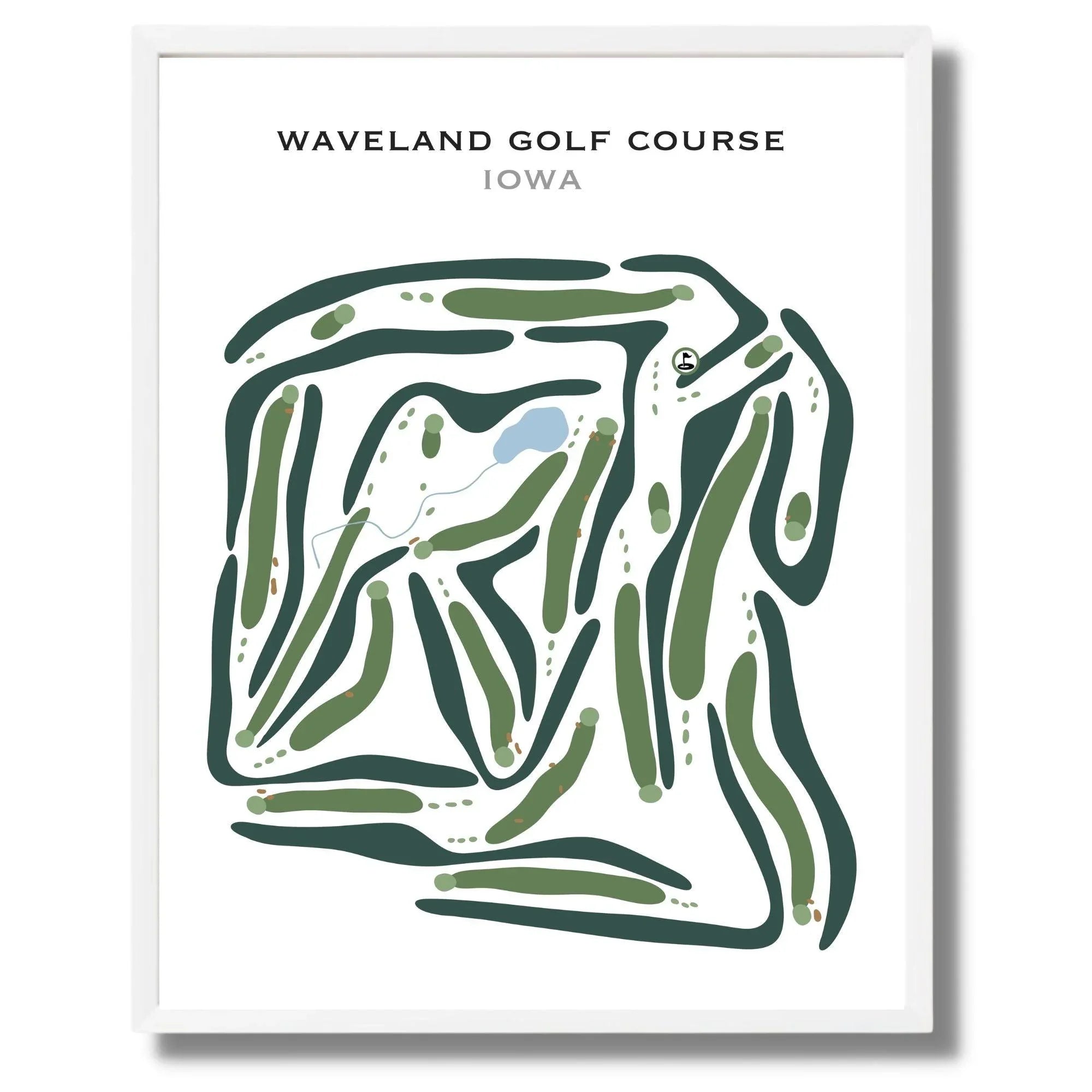 Waveland Golf Course, Iowa - Printed Golf Courses