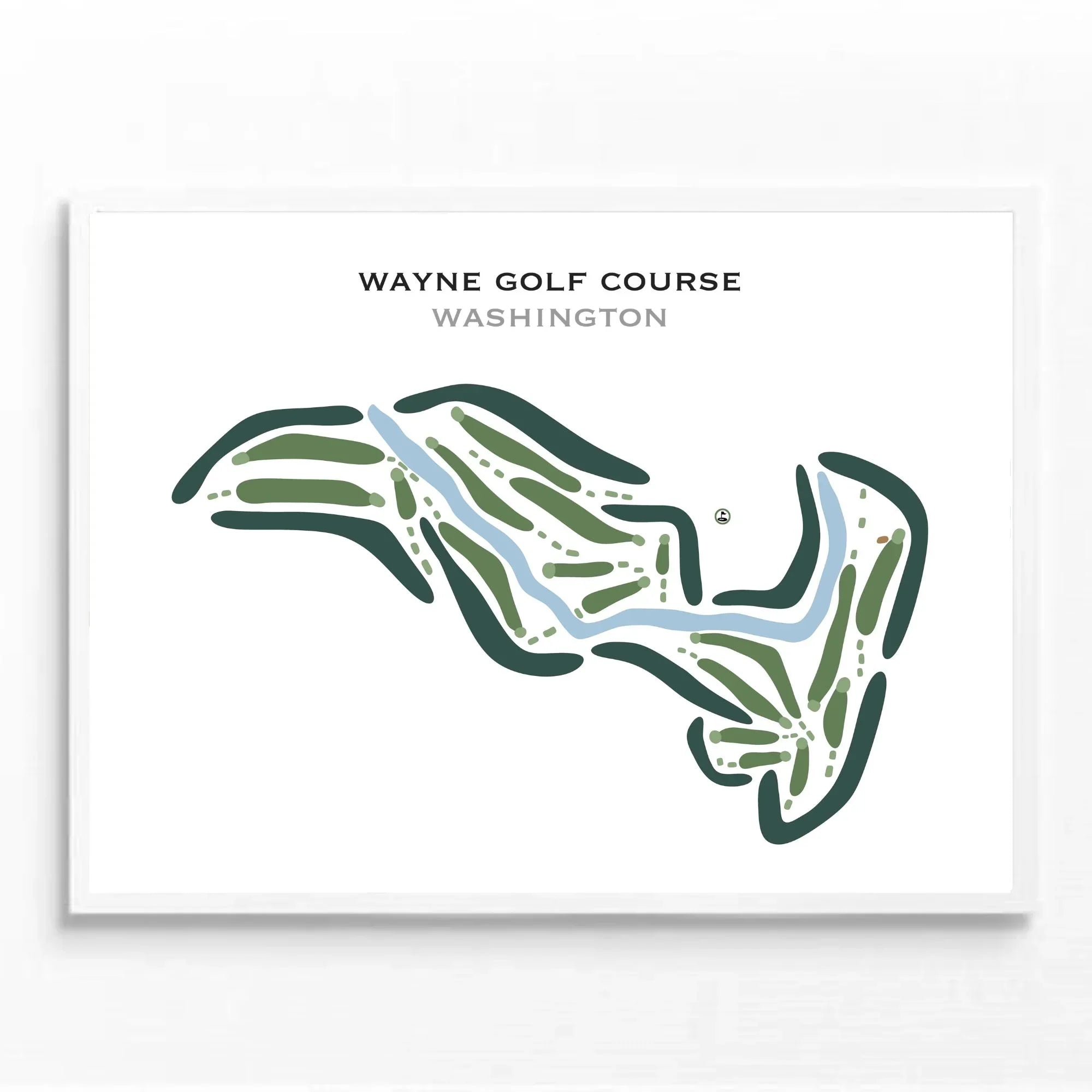 Wayne Golf Course, Washington - Printed Golf Courses