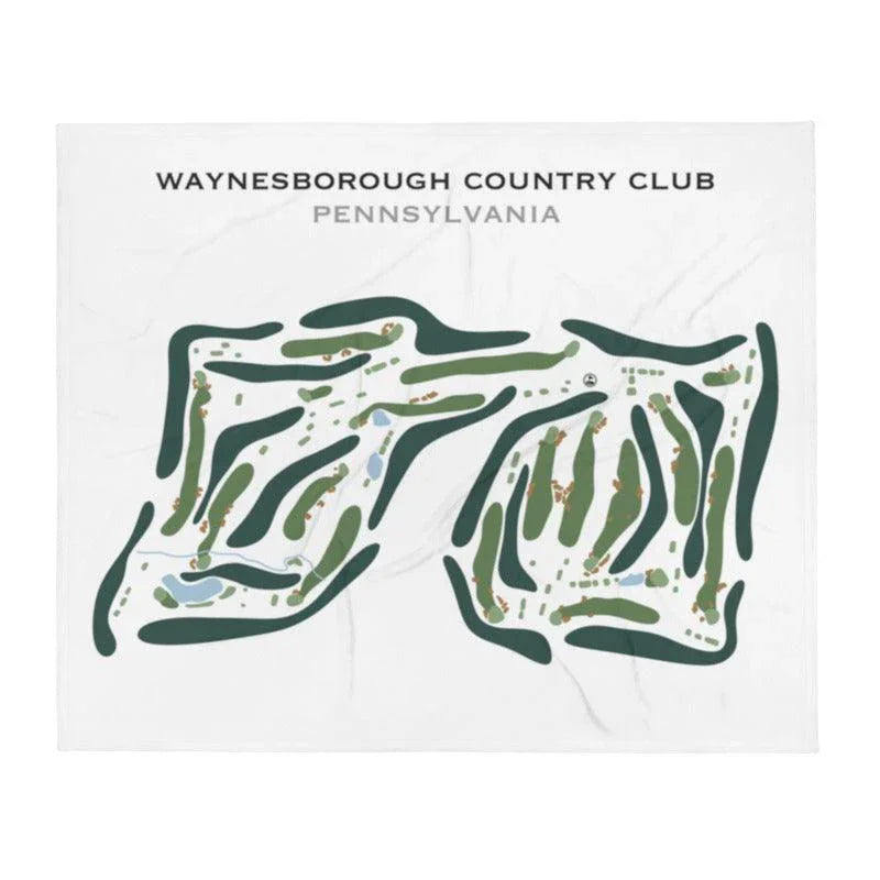 Waynesborough Country Club, Pennsylvania - Printed Golf Course