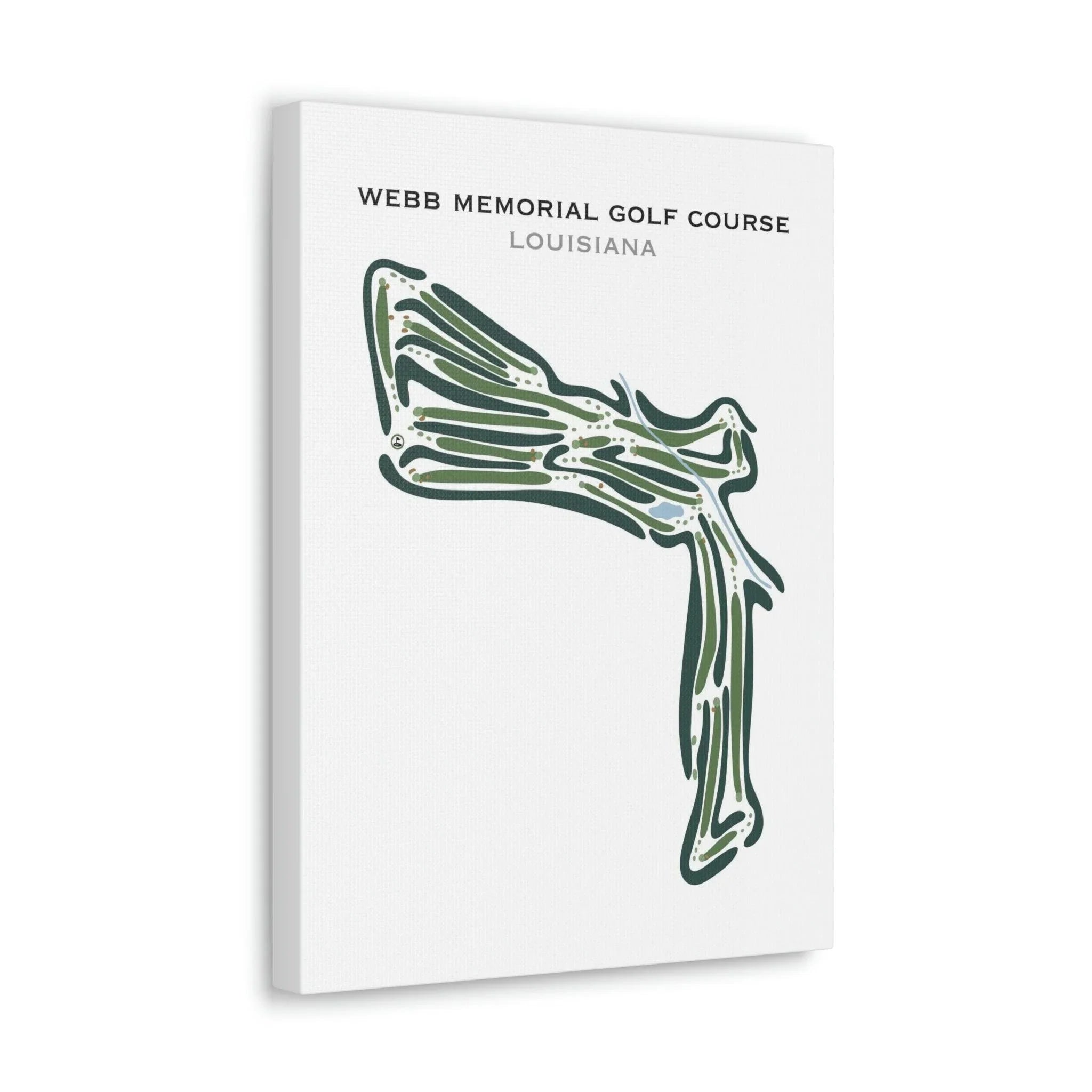 Webb Memorial Golf Course, Louisiana - Printed Golf Courses