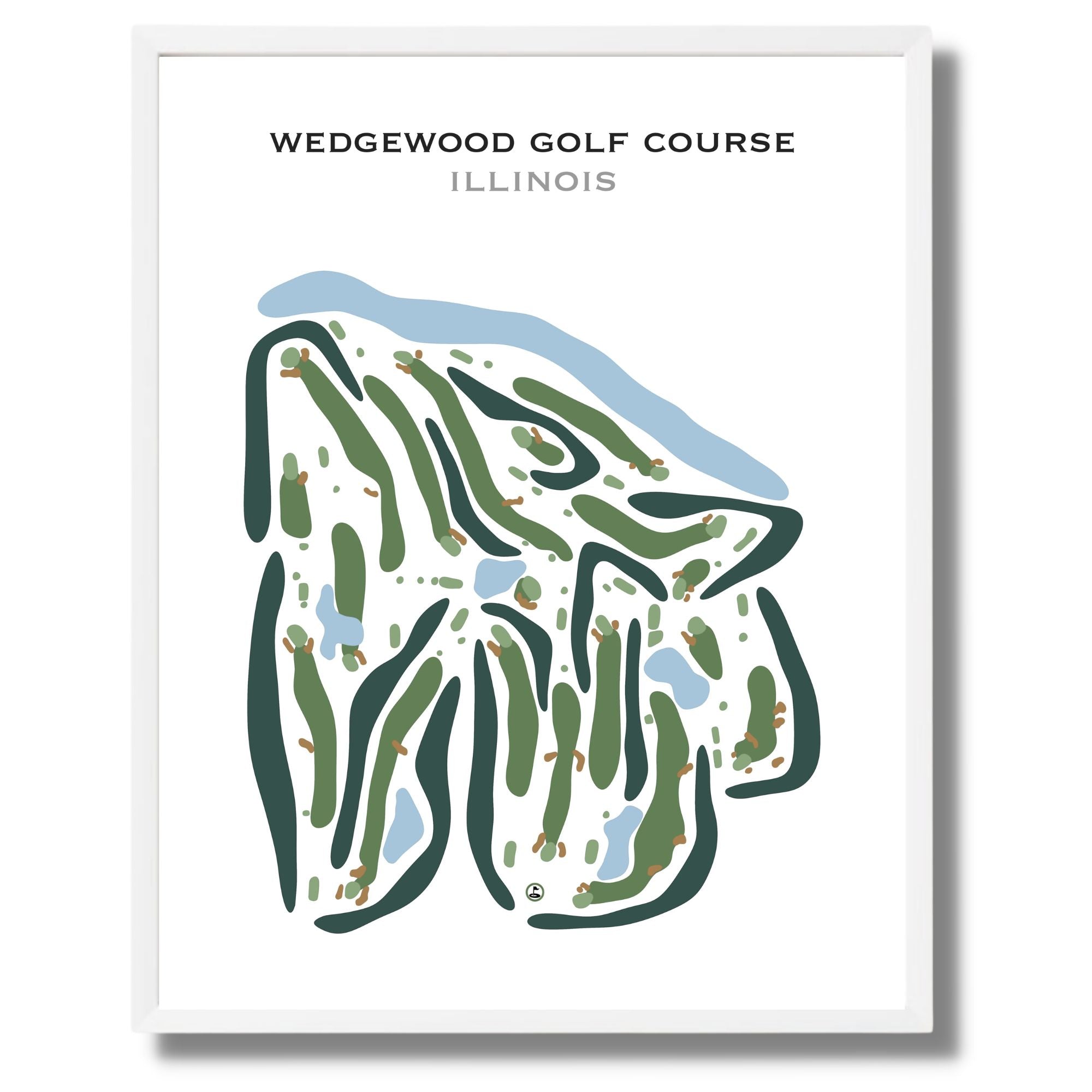 Wedgewood Golf Course, Illinois - Printed Golf Courses
