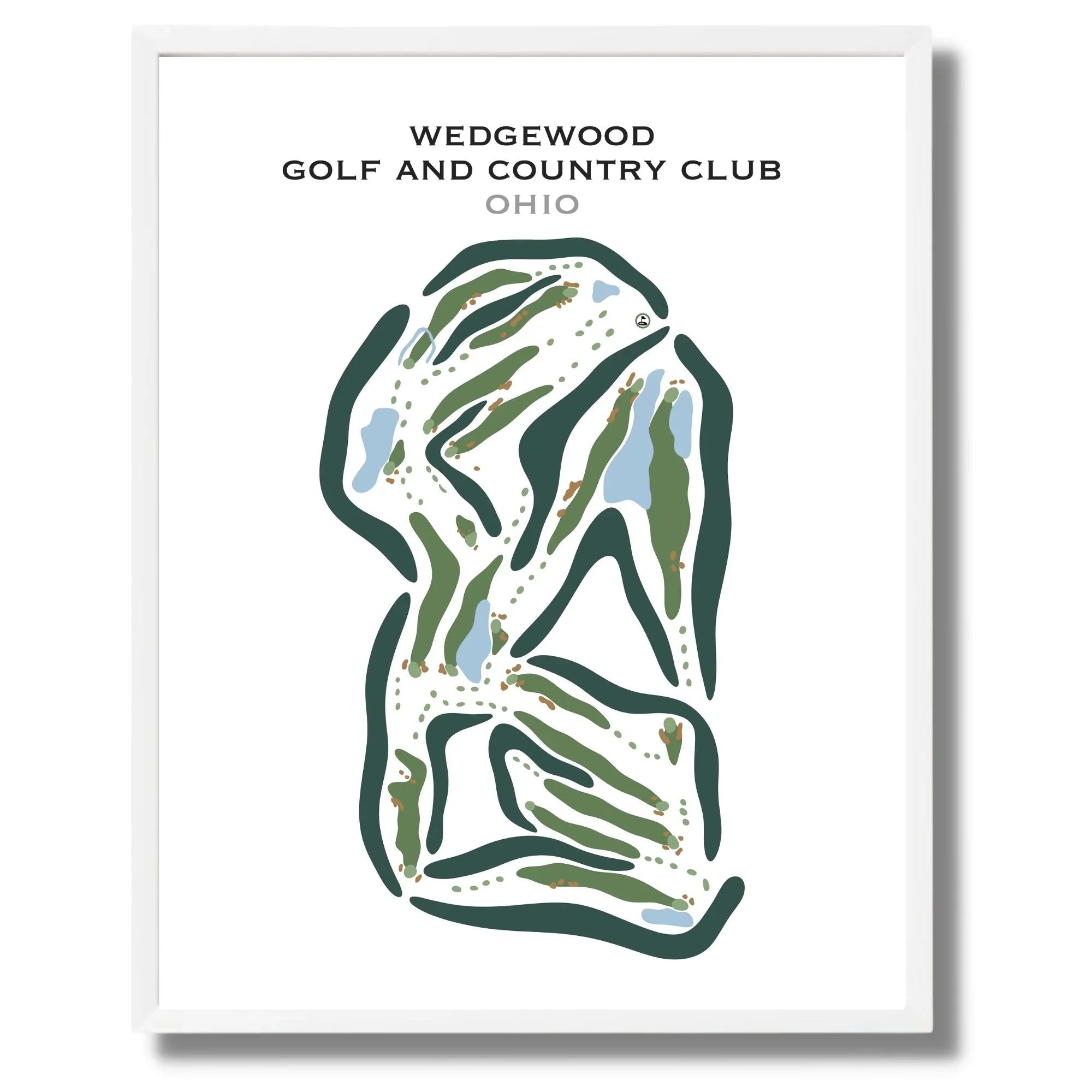 Wedgewood Golf & Country Club, Ohio - Printed Golf Courses