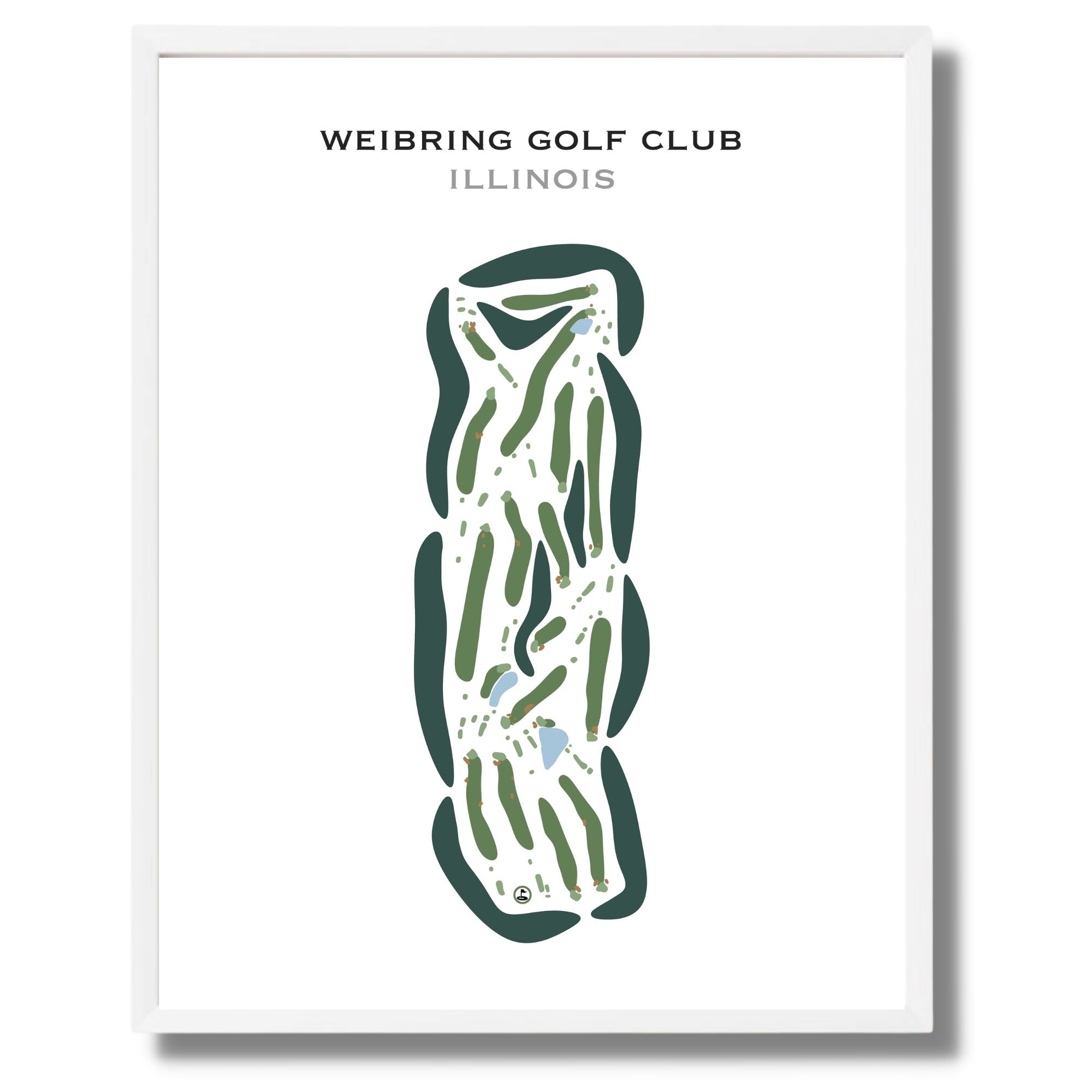 Weibring Golf Club, Illinois - Printed Golf Courses
