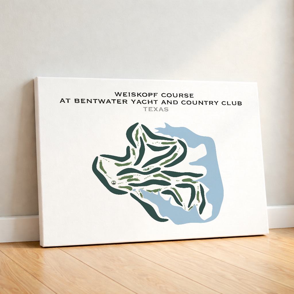 Weiskopf Course at Bentwater Yacht and Country Club, Texas - Printed Golf Courses