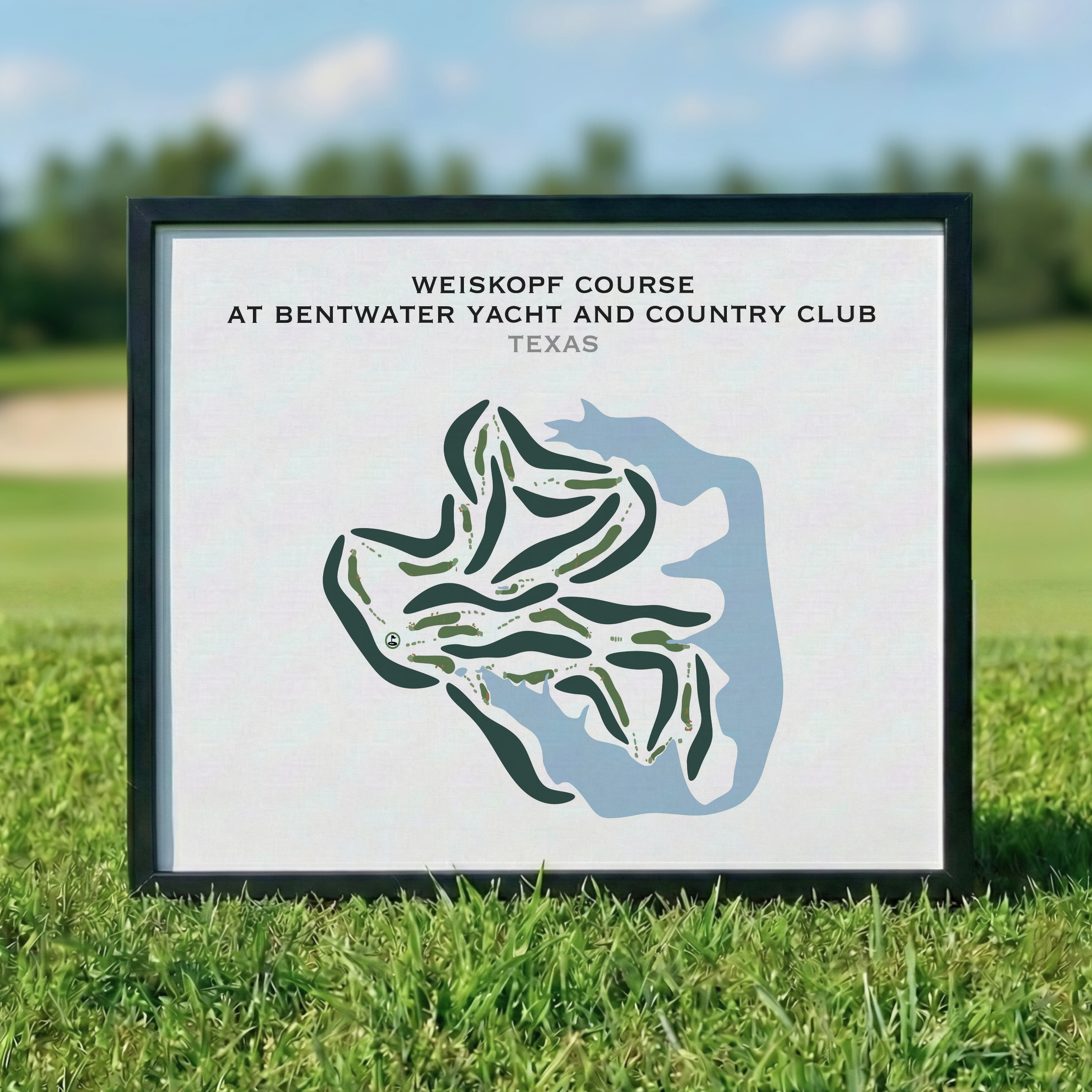 Weiskopf Course at Bentwater Yacht & Country Club, Texas - Printed Golf Courses