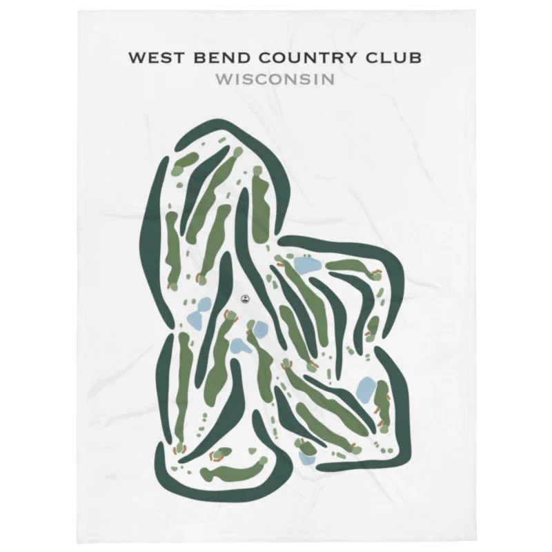 West Bend Country Club, Wisconsin - Printed Golf Courses